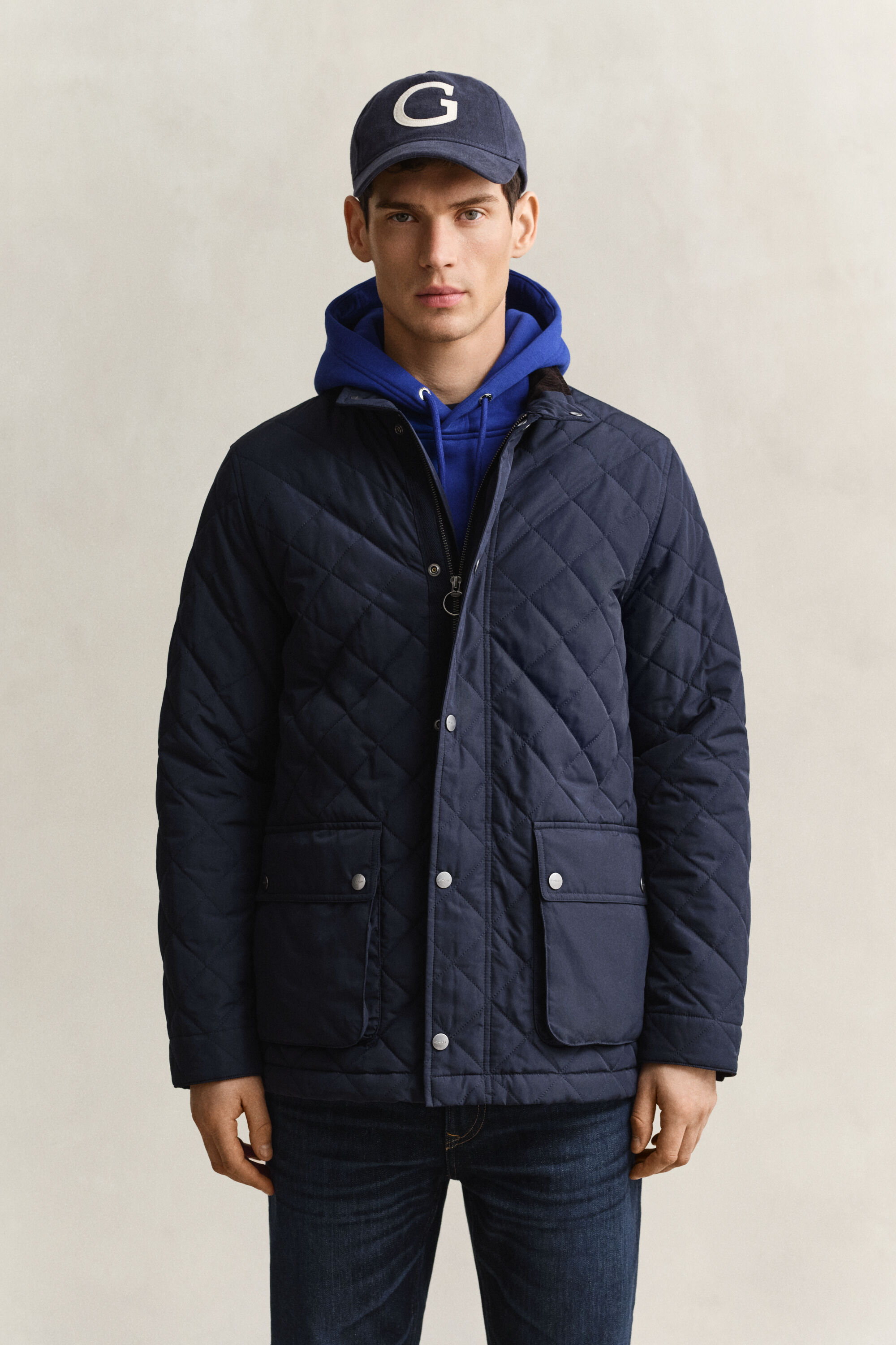 Mittellange Steppjacke