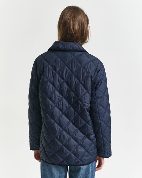 Steppjacke mit Cordbesatz