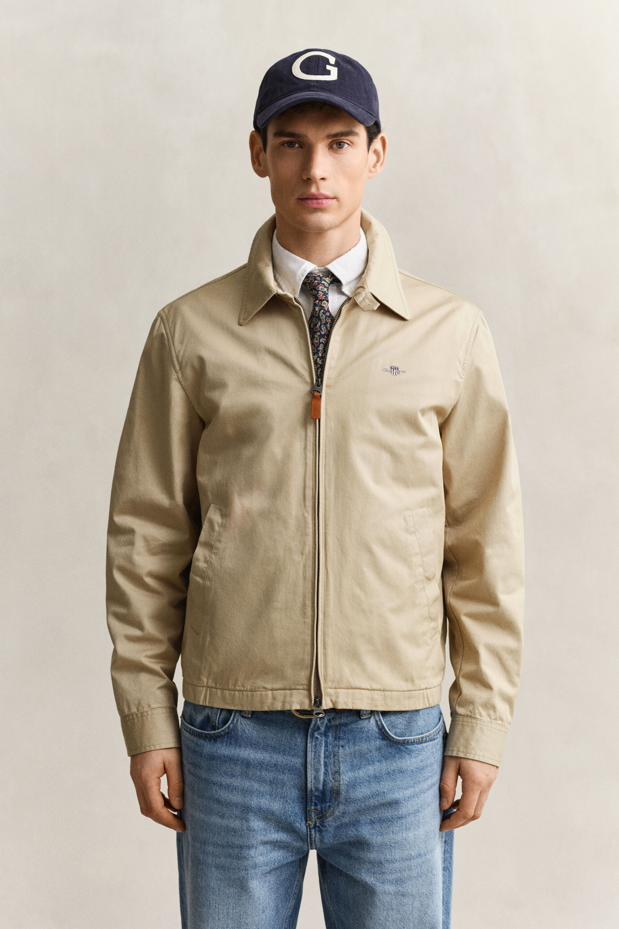 Windcheater Jacke aus Baumwolle