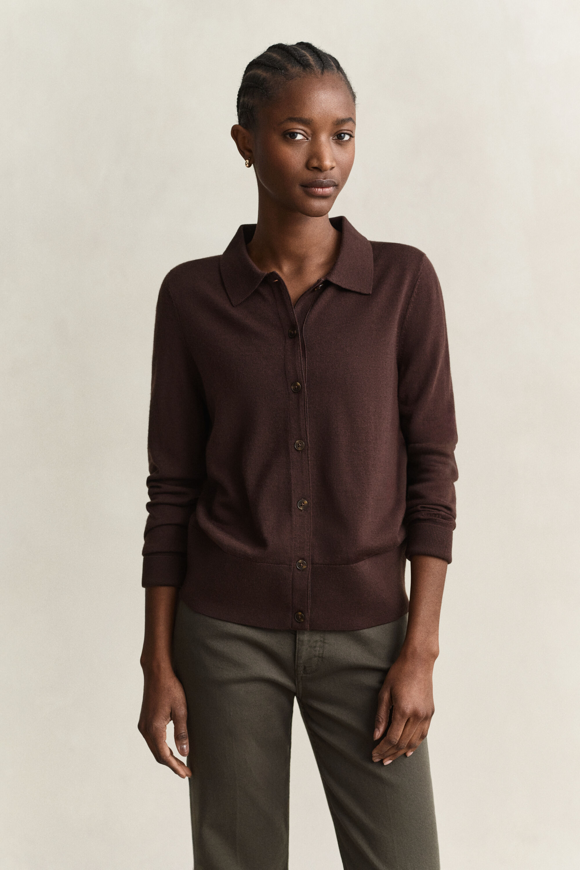 Strickjacke aus extrafeiner Merinowolle