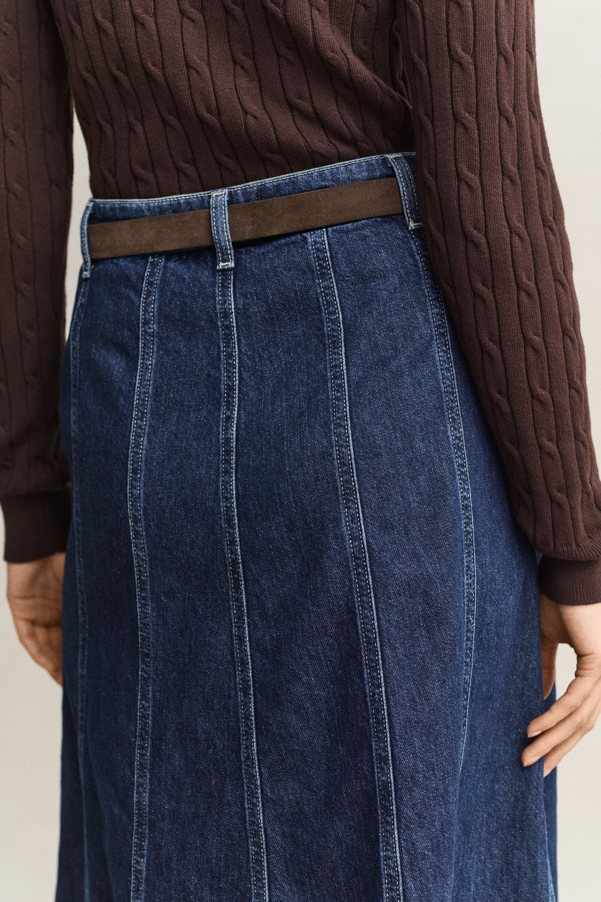 Ausgestellter Jeansrock