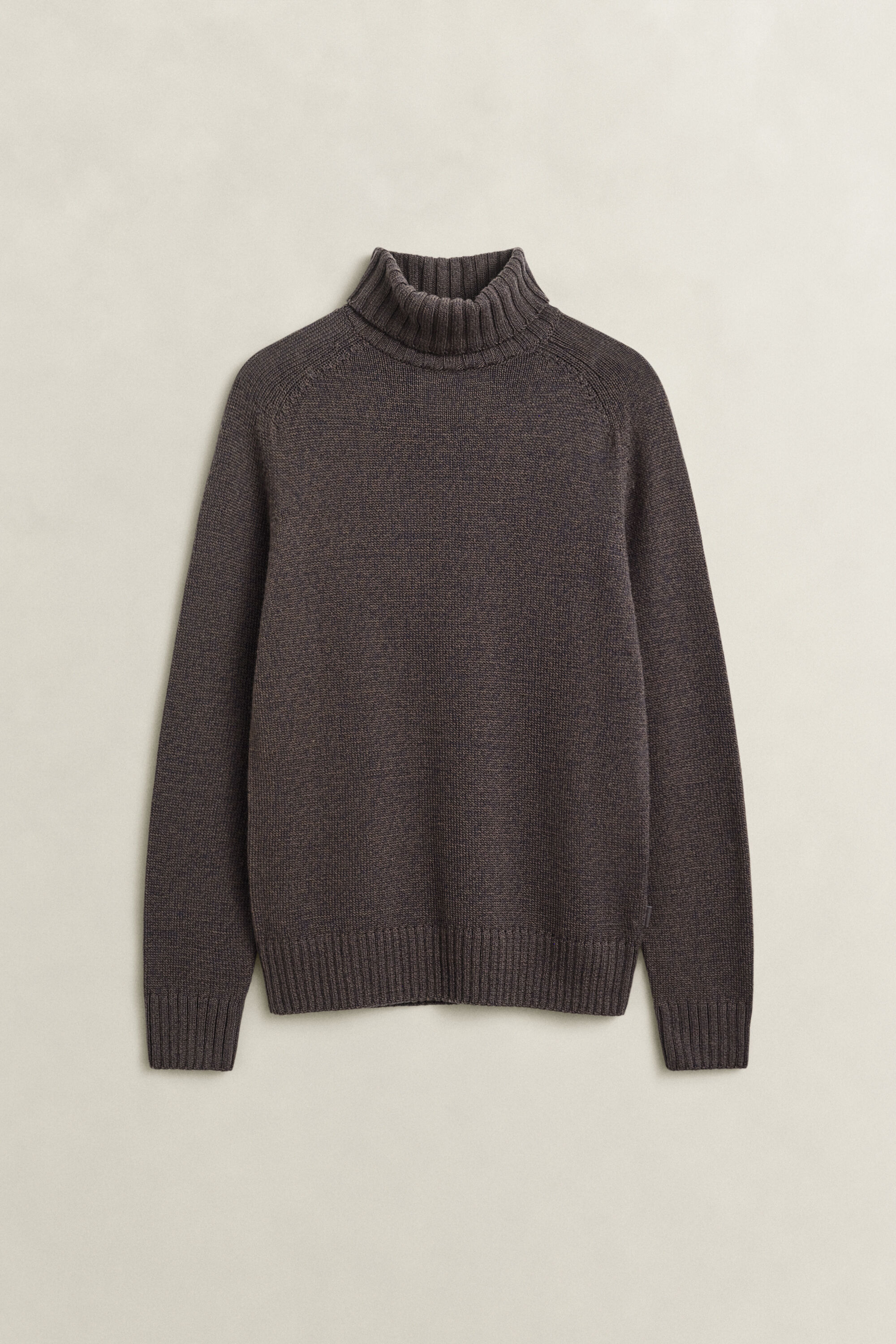 Rollkragenpullover aus Mouliné-Wollgemisch
