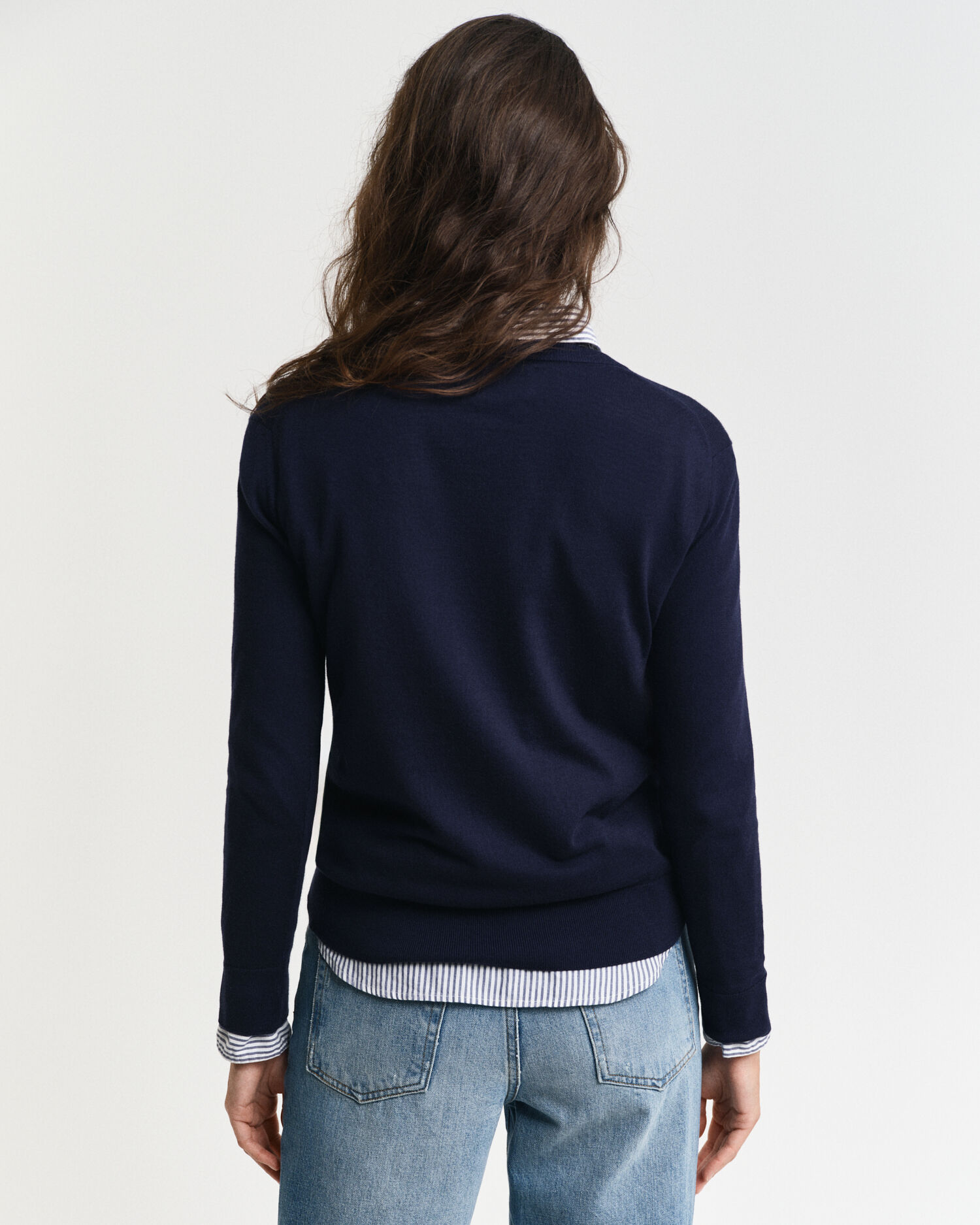 Feinstrick V-Neck Pullover