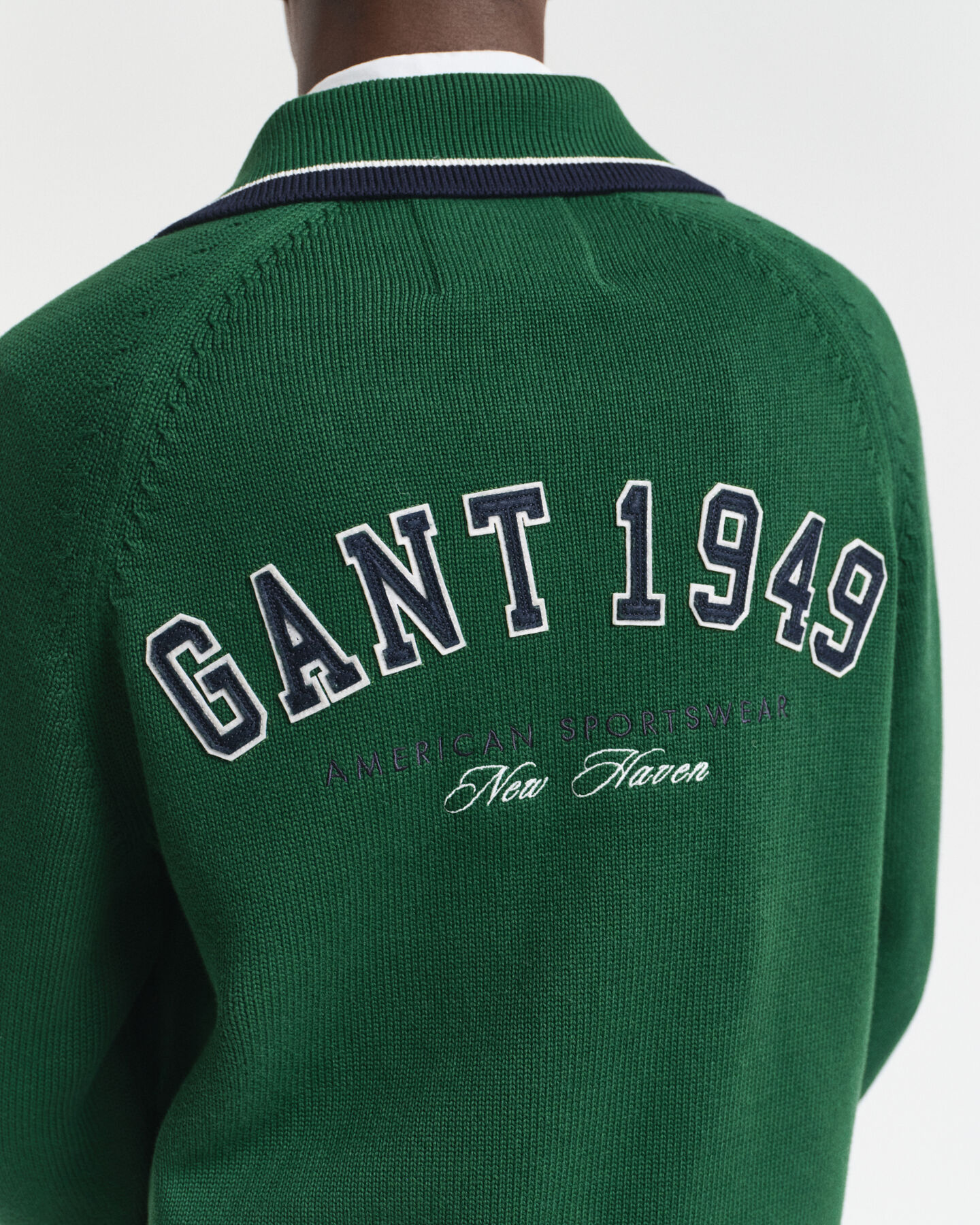 GANT 1949 Graphic Strickjacke mit Rei&szlig;verschluss