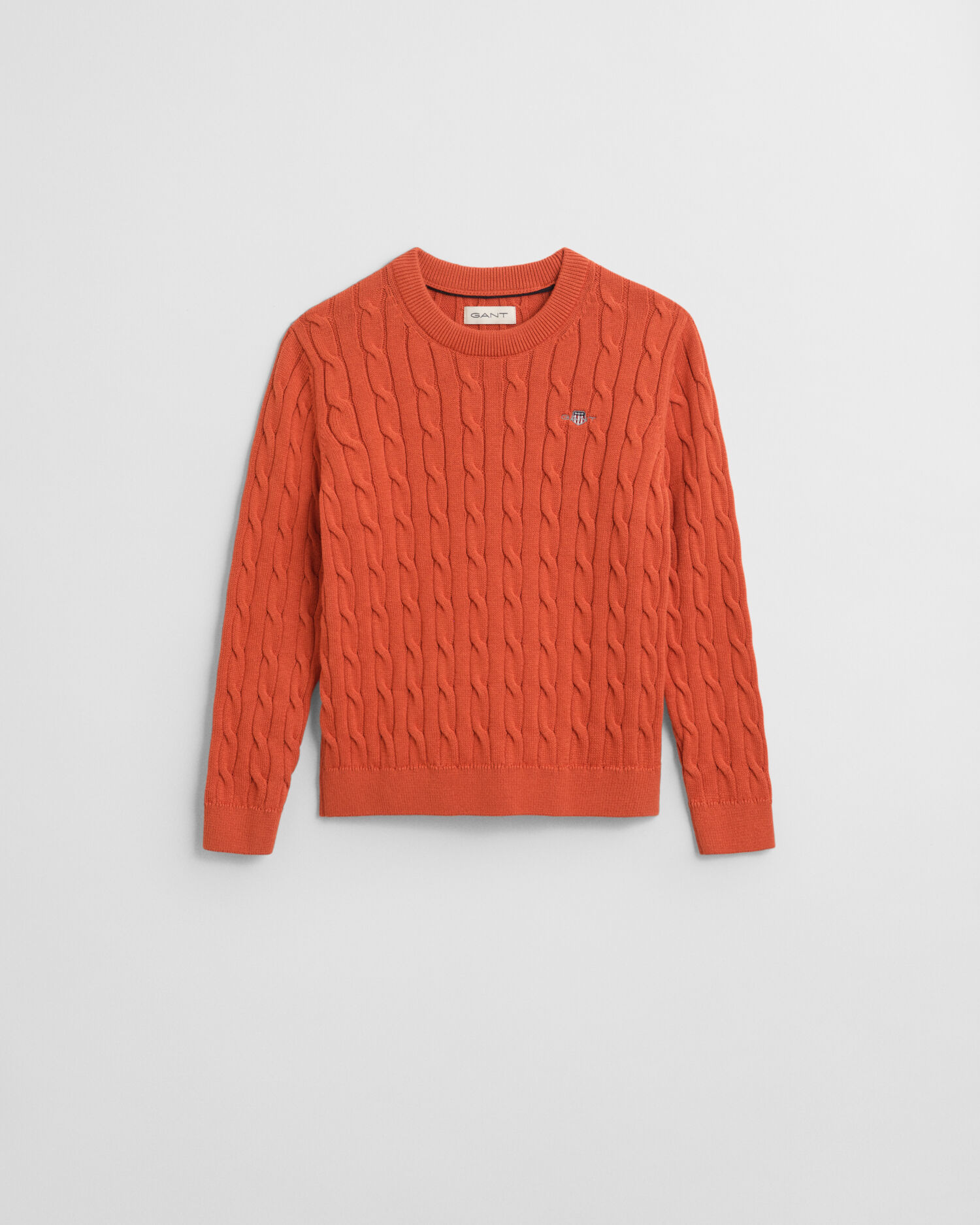 Kids Shield Zopfstrick Rundhalspullover aus Baumwolle