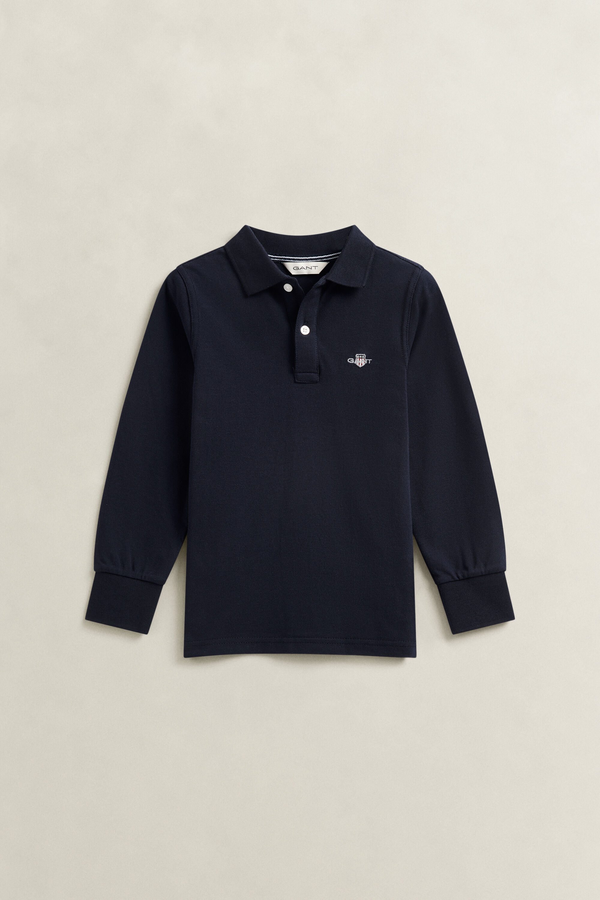 Boys Shield Langarm-Poloshirt