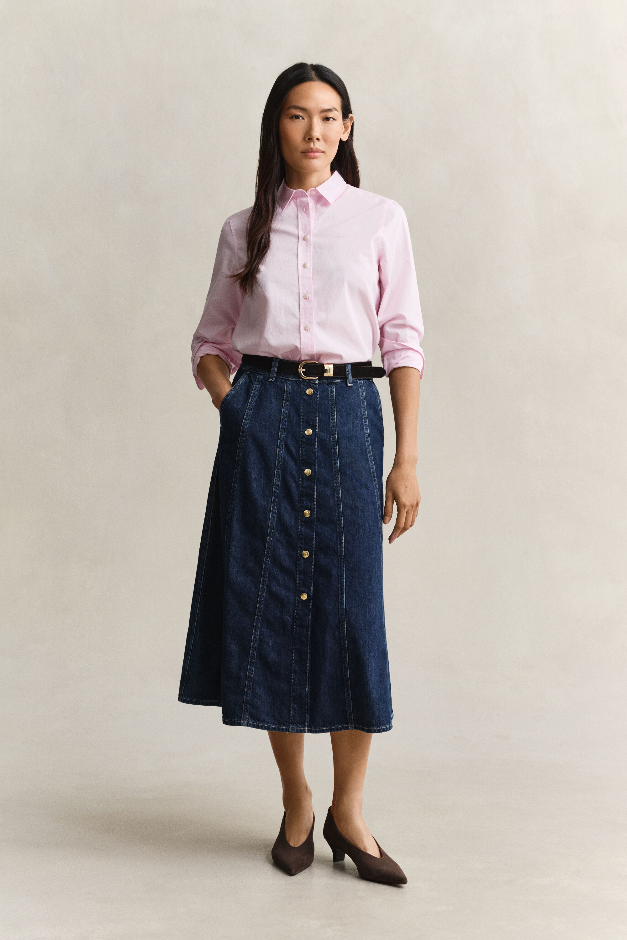 Regular Fit Classic Popeline Bluse