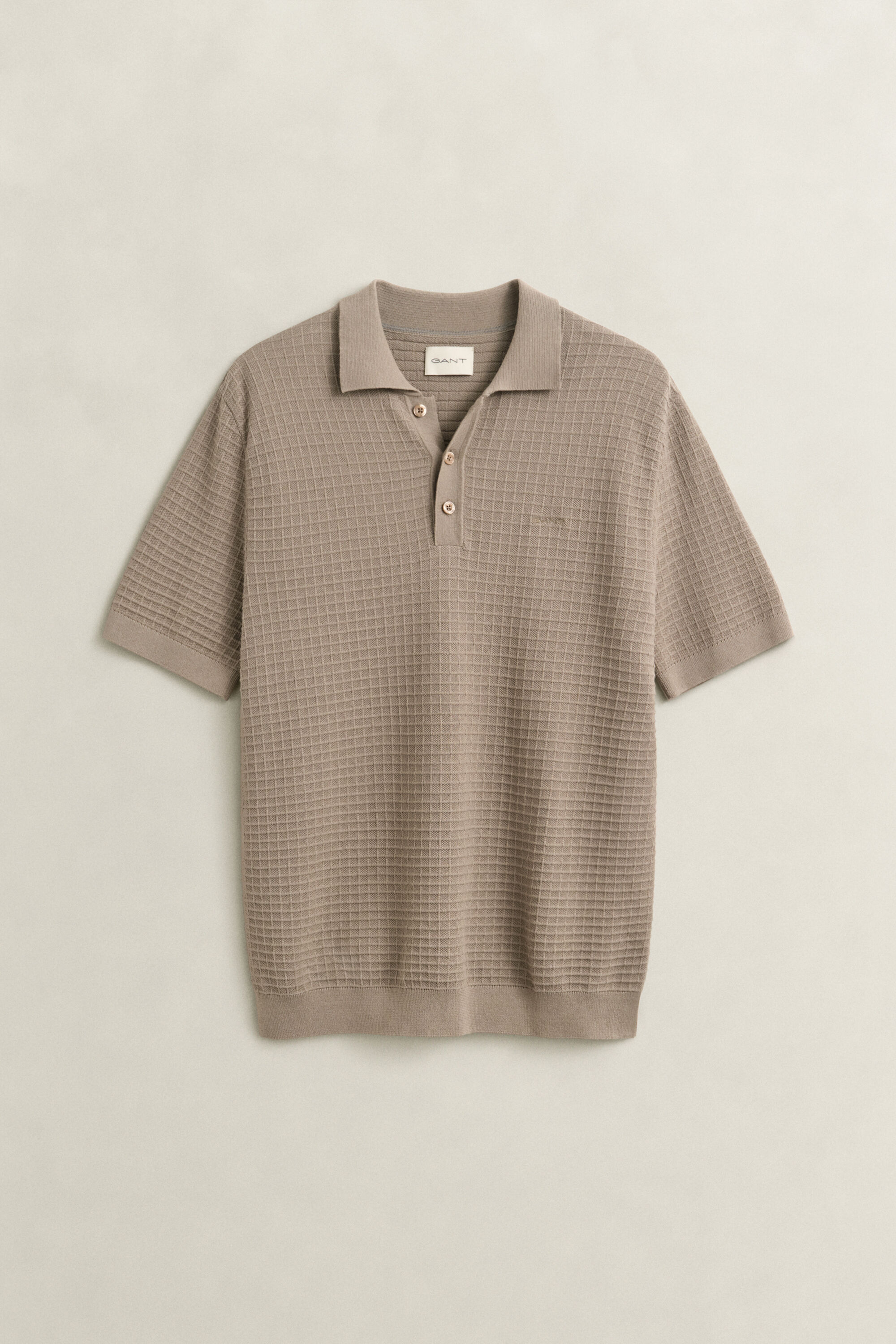 Strukturierter Polopullover