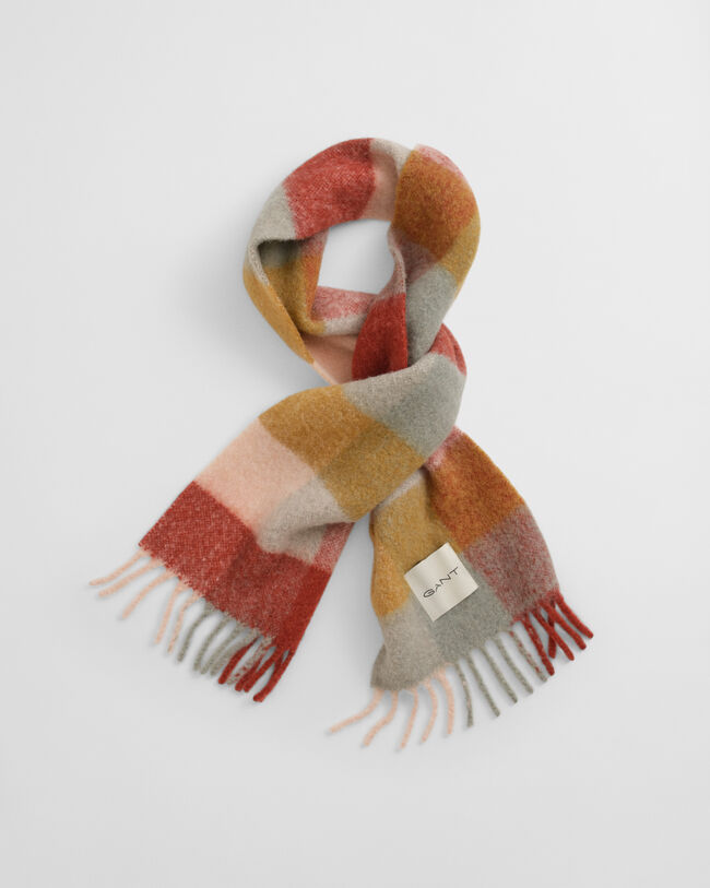 Karierter Schal aus Alpaka-Woll-Gemisch
