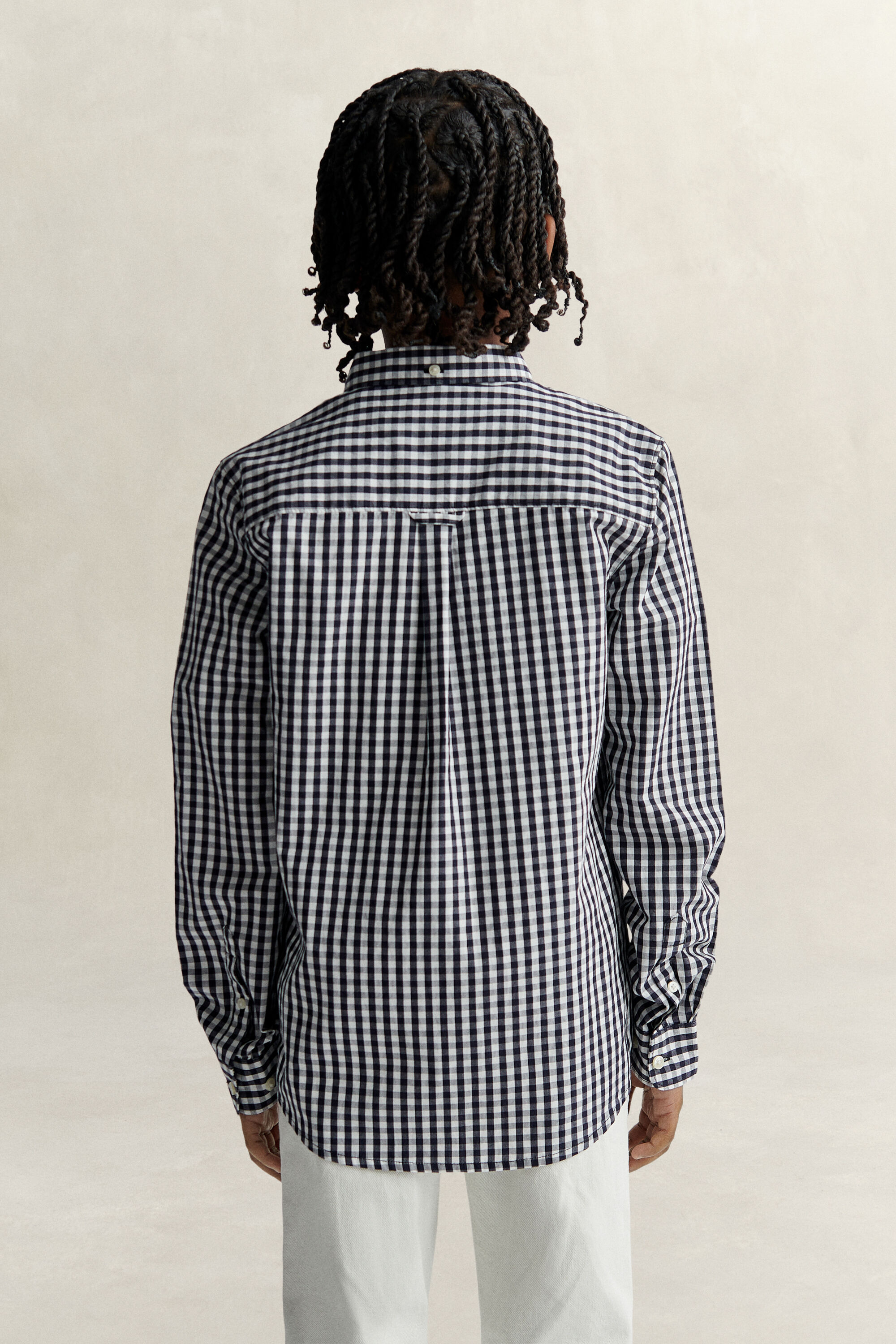 Teen Boys Gingham Popeline-Hemd