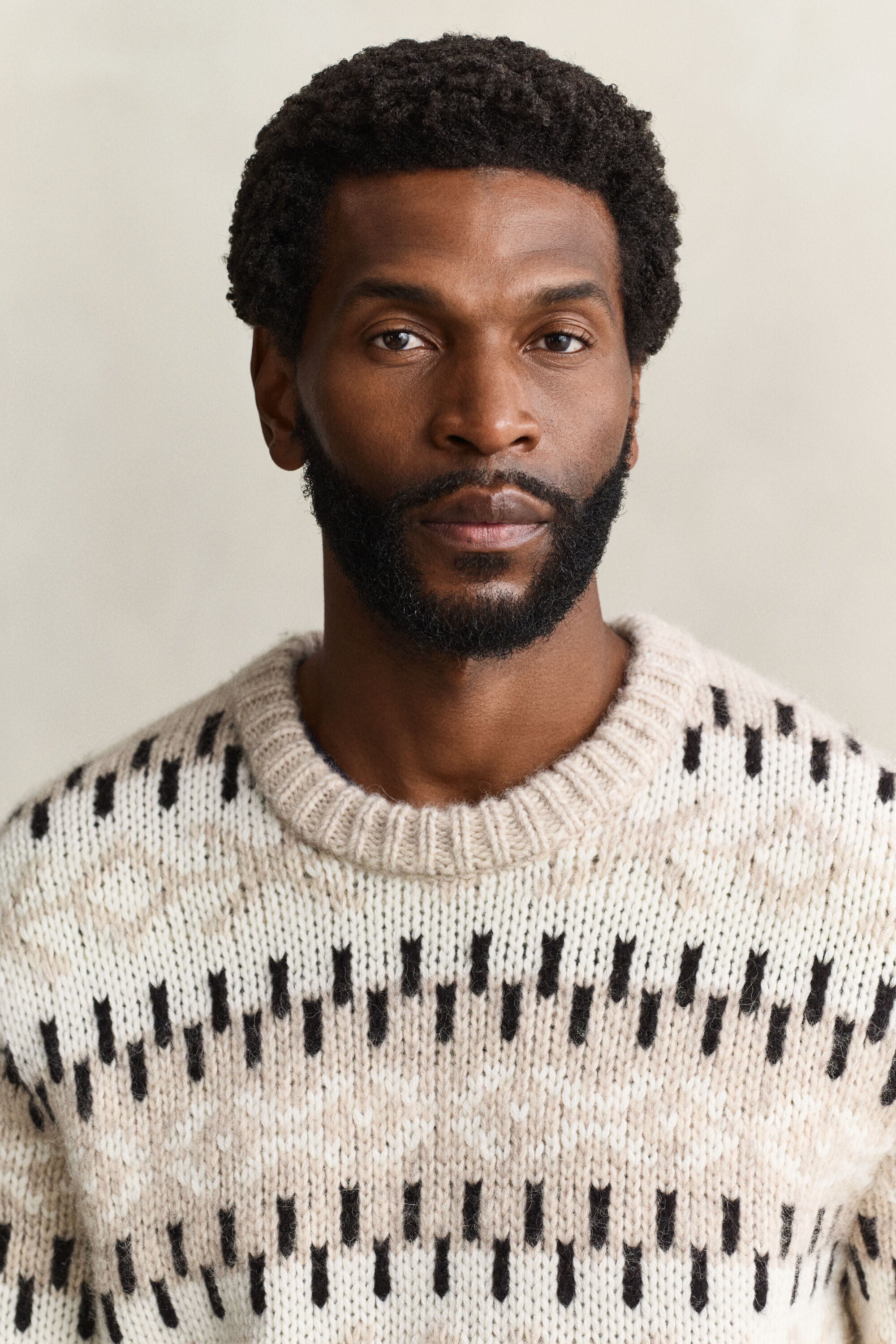 Jacquard-Pullover aus Alpaka-Woll-Gemisch
