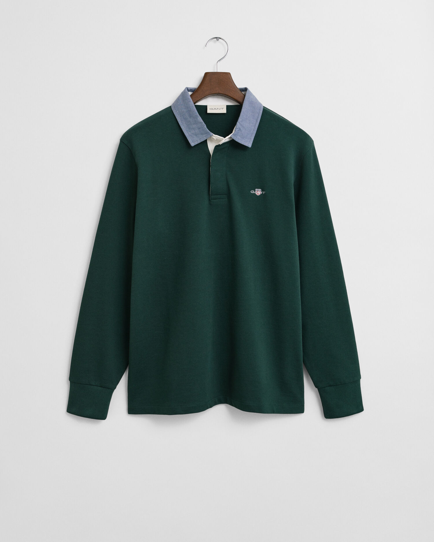 Heavy Rugger mit Chambray-Kragen