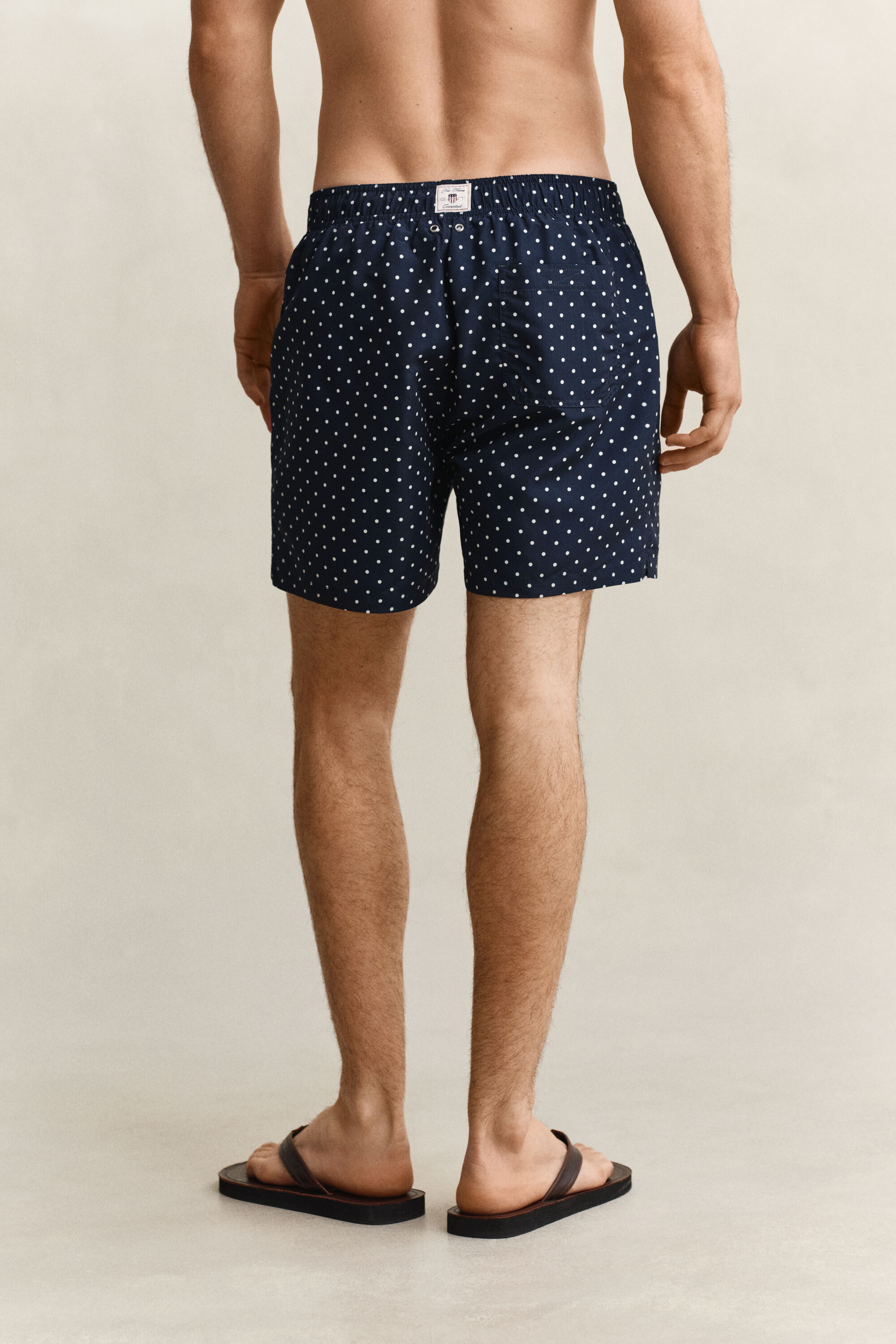 Badeshorts mit Tupfenprint