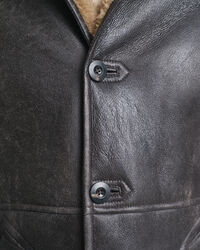 Shearling-Lederjacke
