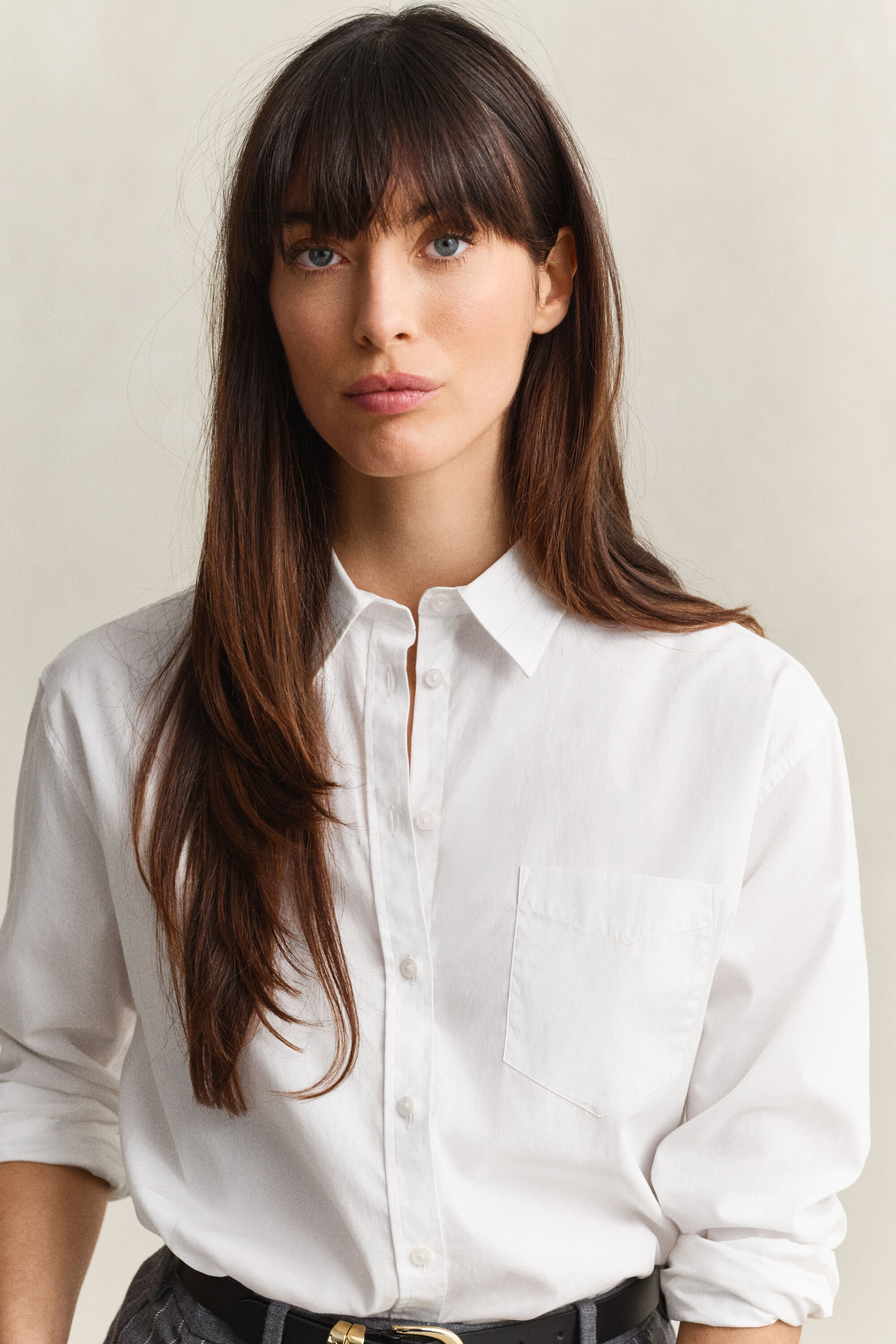 Regular Fit Classic Popeline Bluse