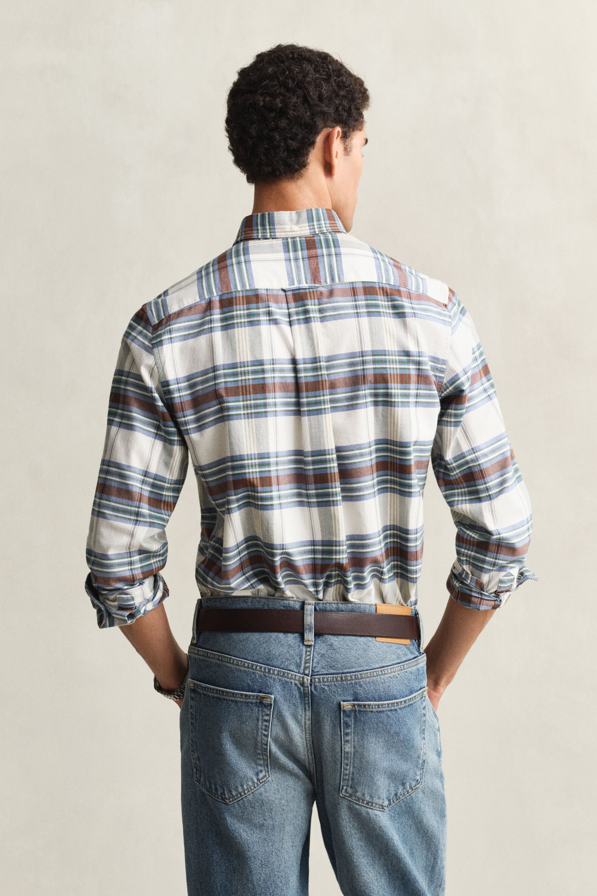 Regular Fit Classic Oxford-Hemd mit Karomuster