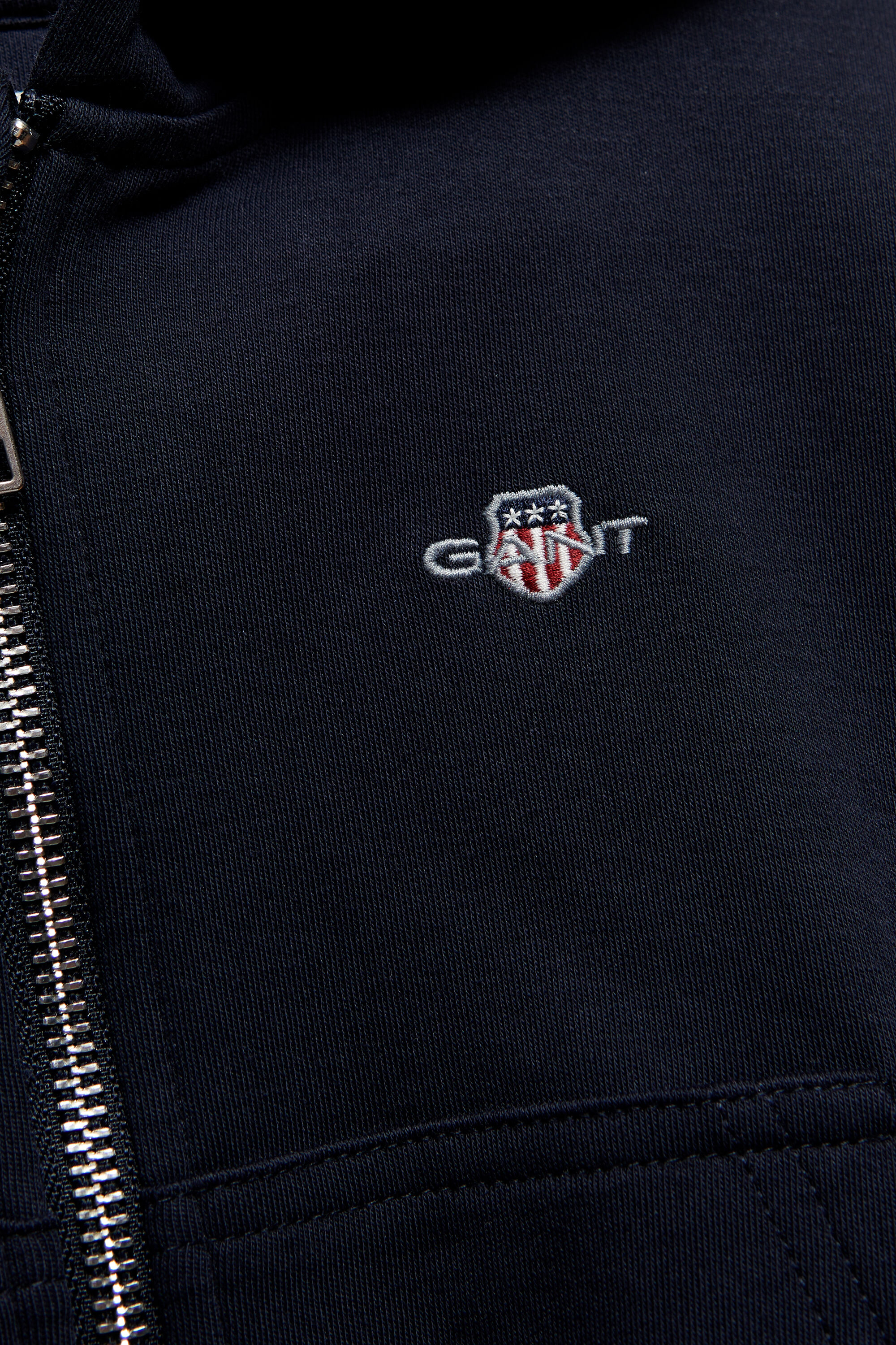Girls Verkürzte Shield Sweatjacke
