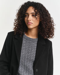 Taillierter Classic Mantel aus Wollmischung