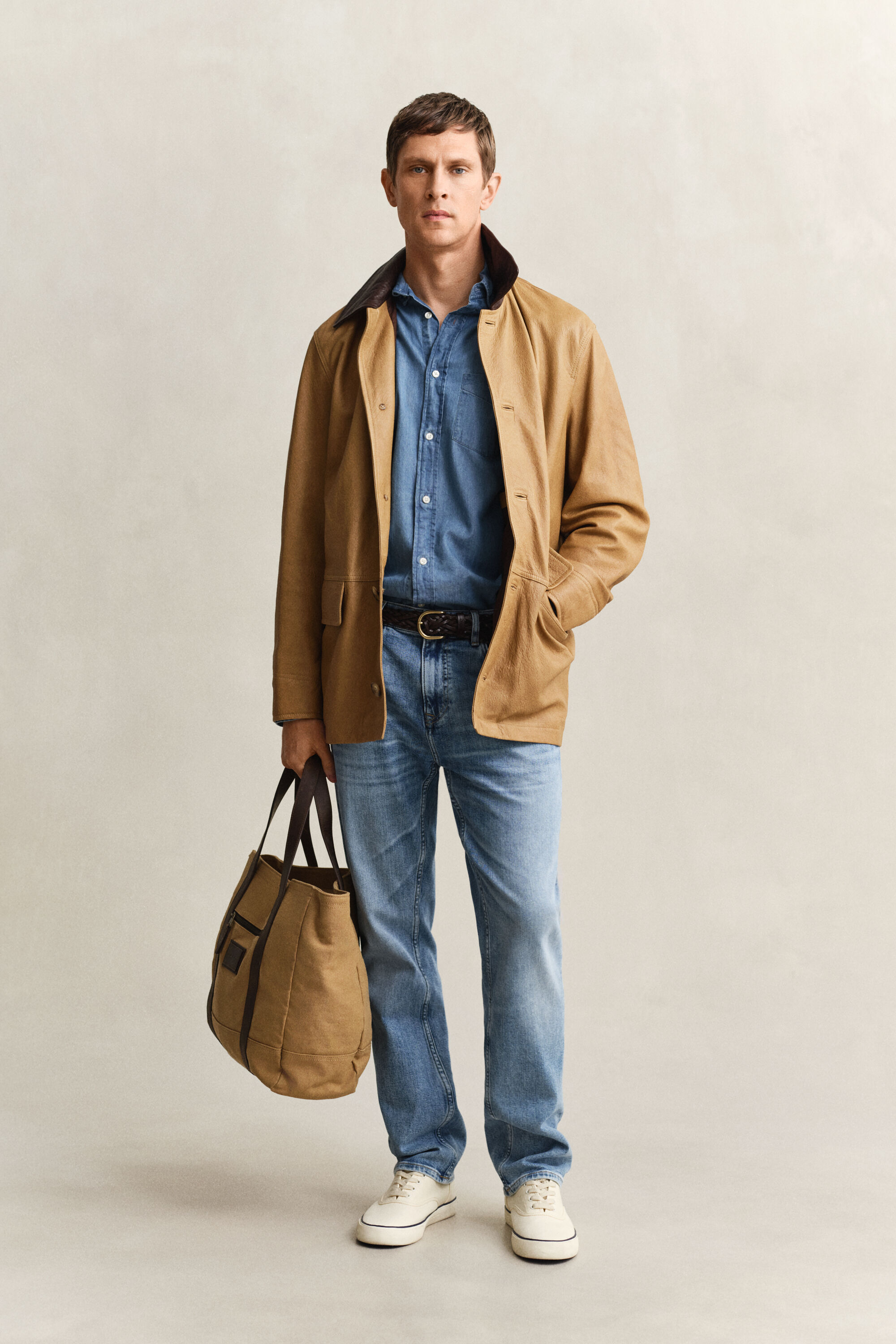 Regular Fit Indigo Hemd