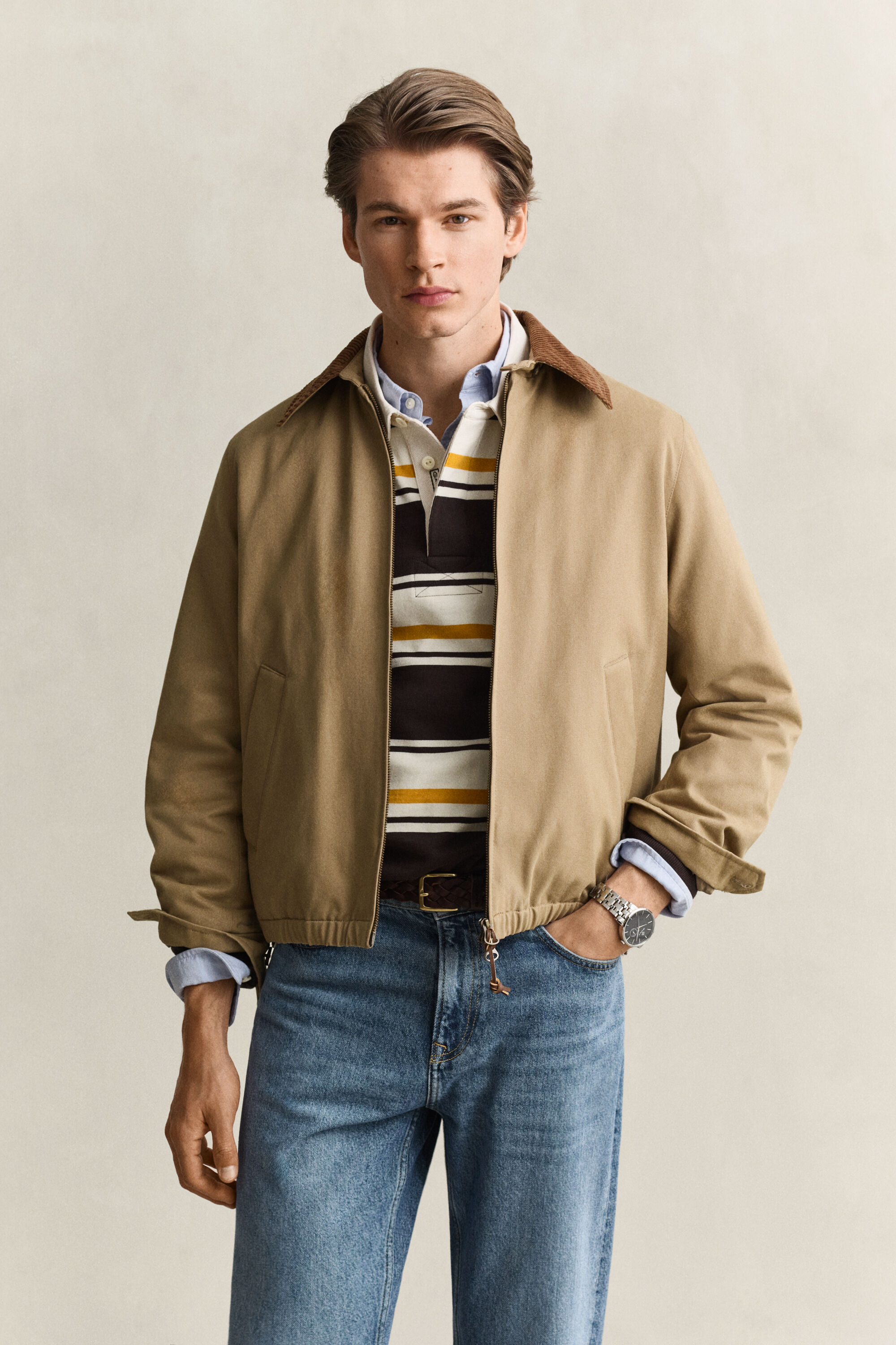 Harrington Jacke aus Moleskin
