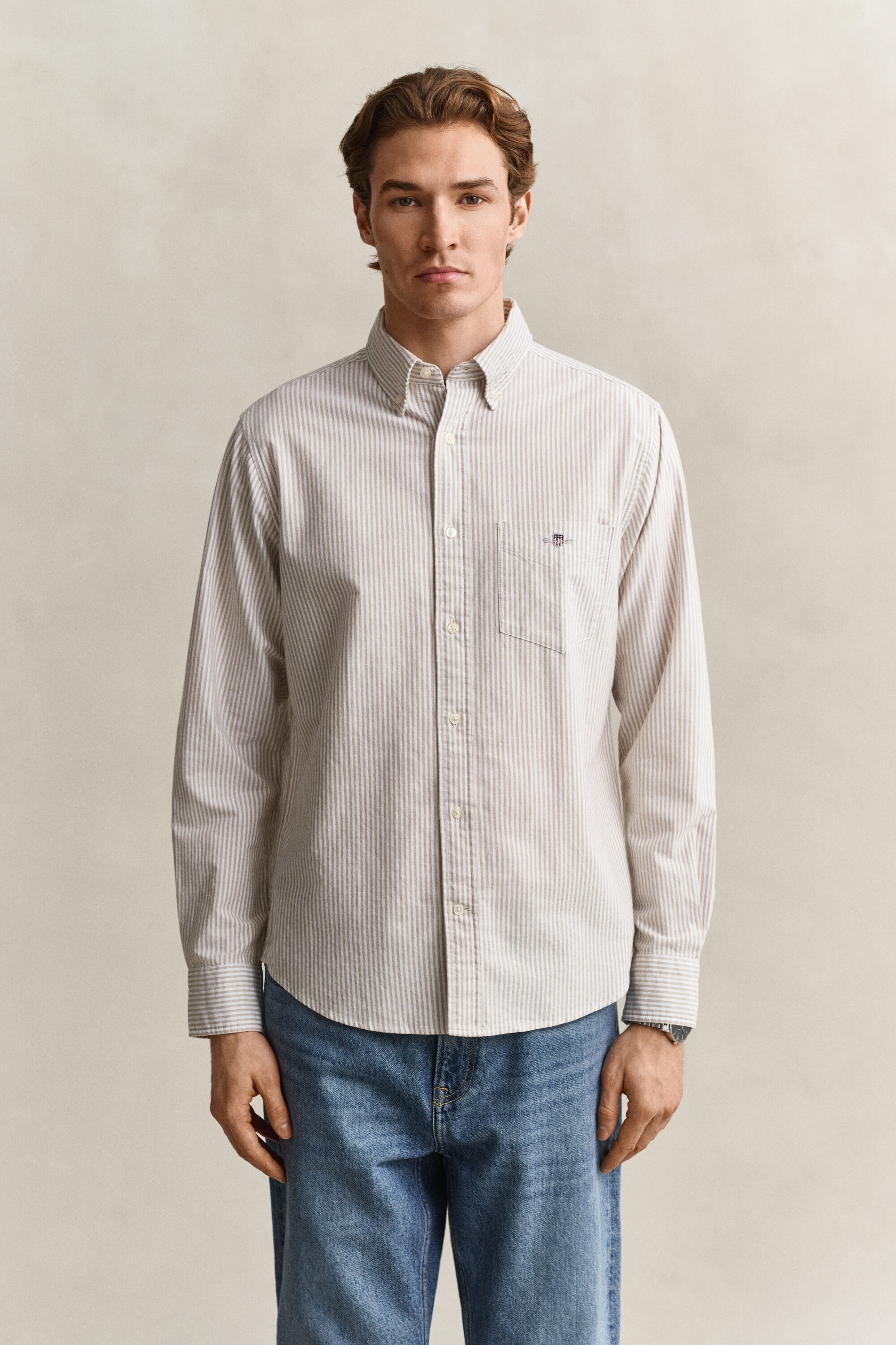 Banker Stripe Classic Oxford-Hemd