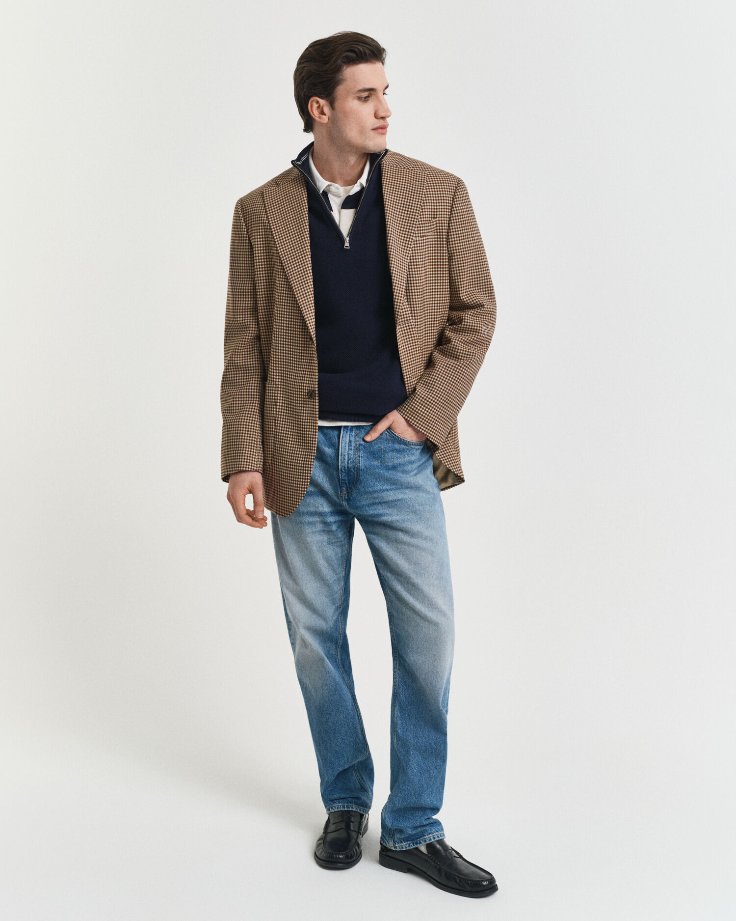 Troyer aus Baumwoll-Piqué