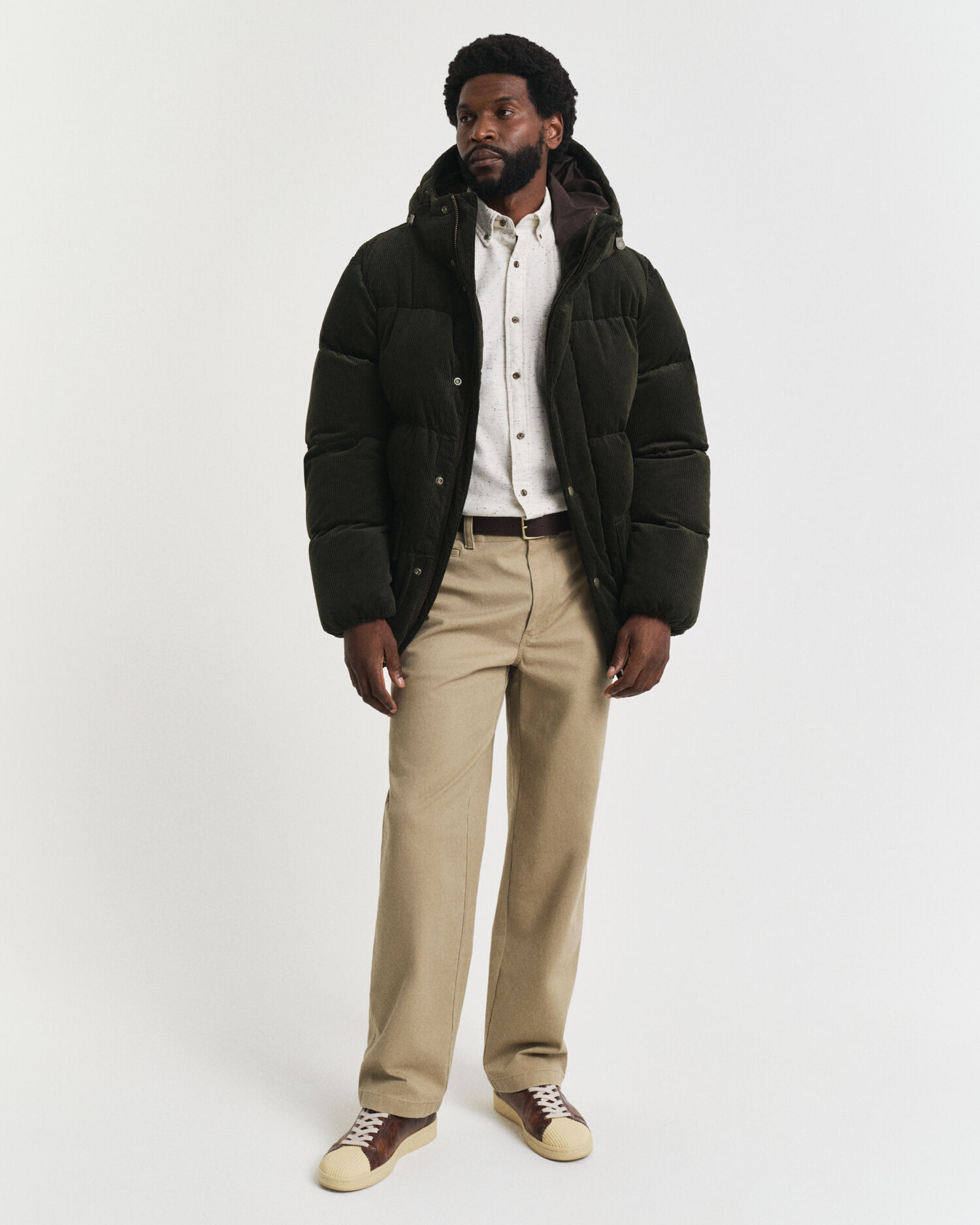 Regular Fit Flanellhemd mit Noppengarn