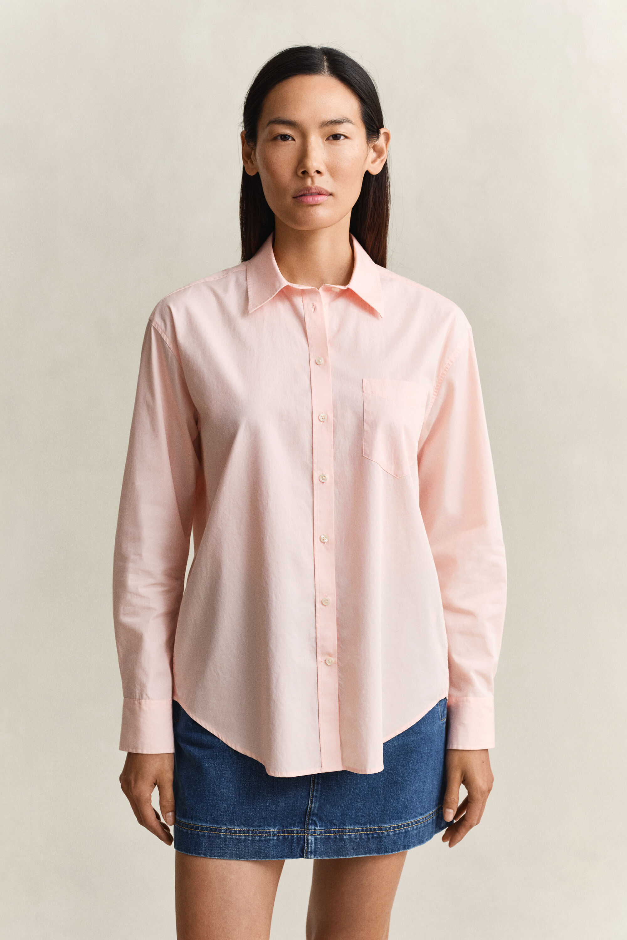 Regular Fit Classic Popeline Bluse