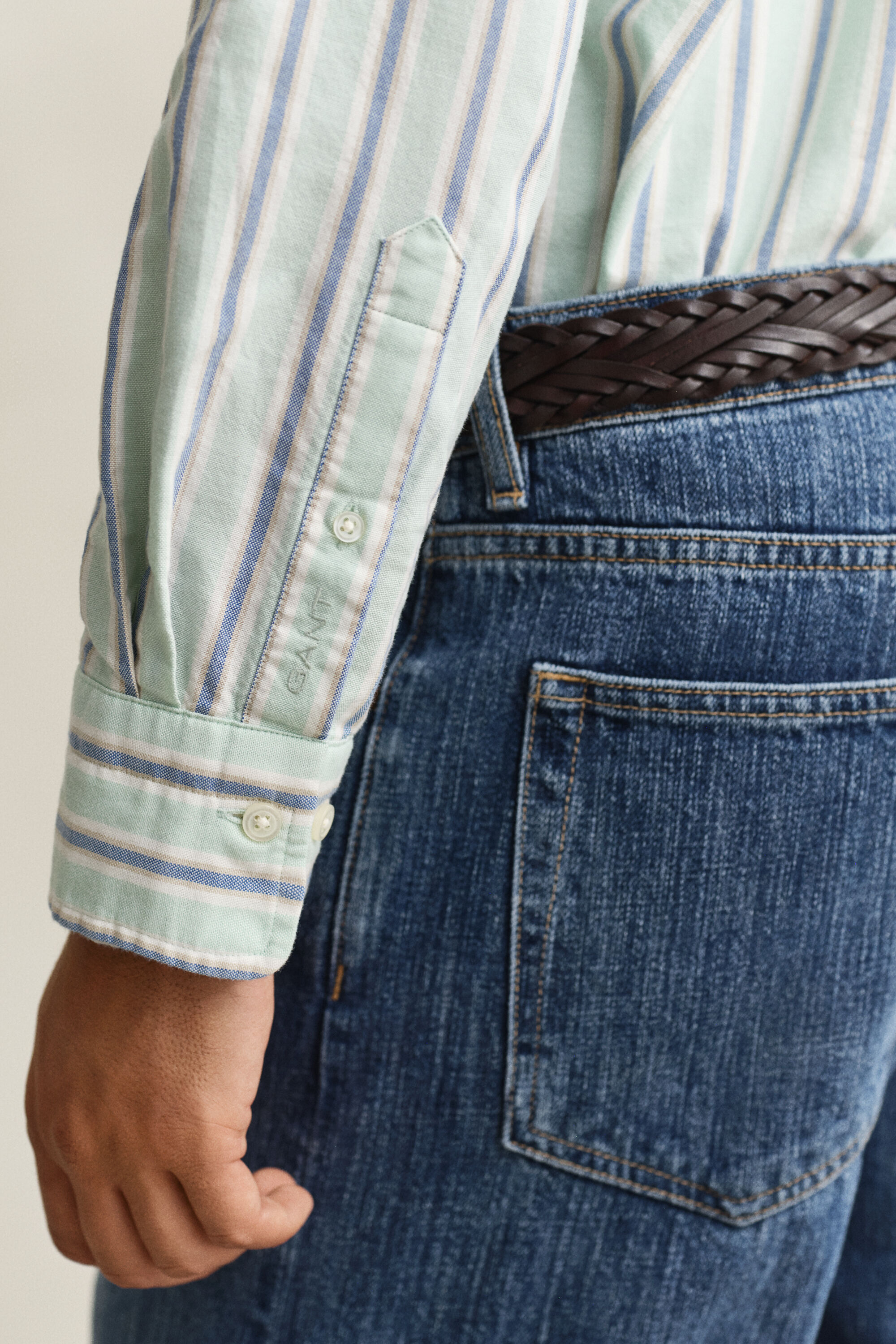 Archive Oxford-Hemd mit Streifen