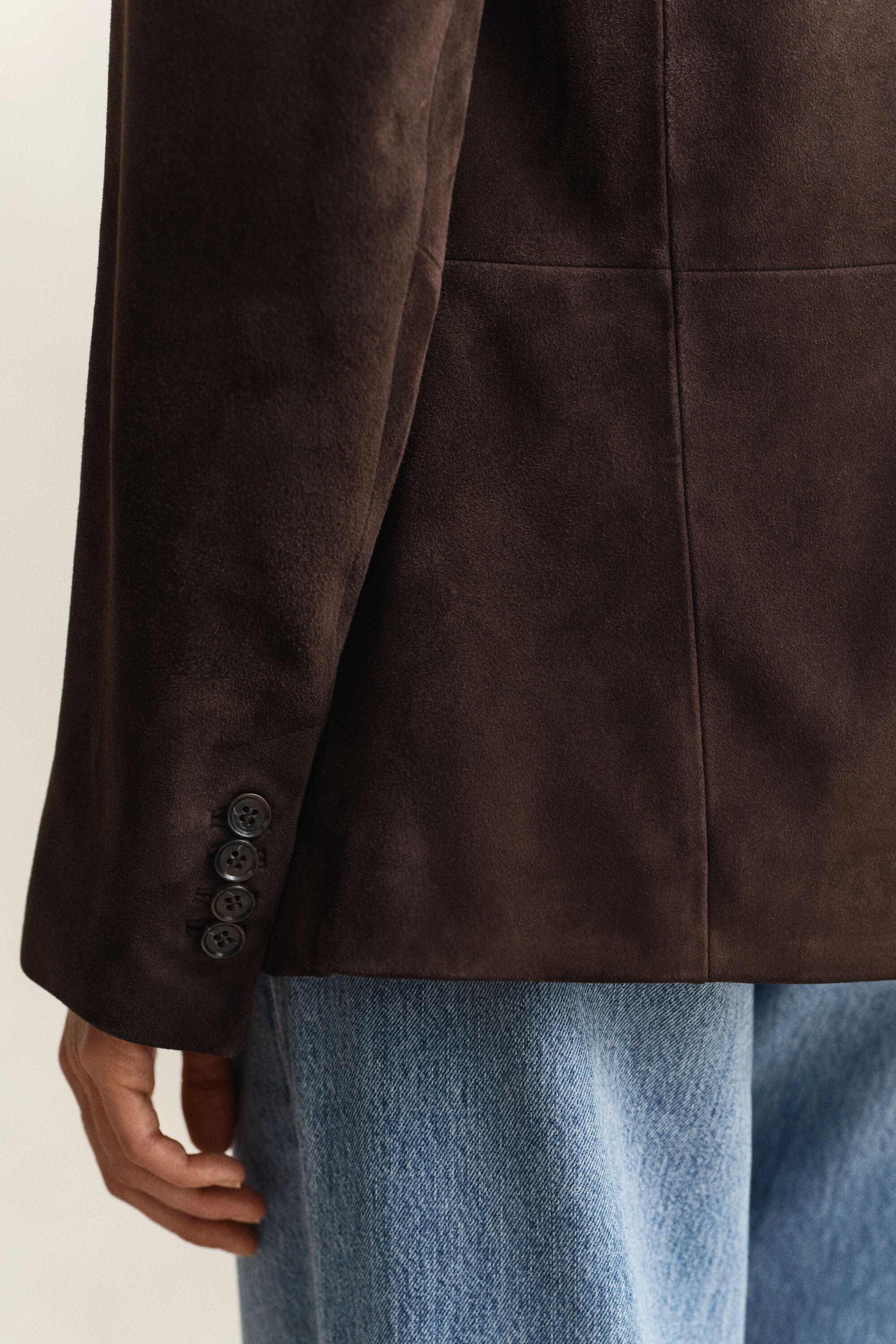 Club Blazer aus Veloursleder