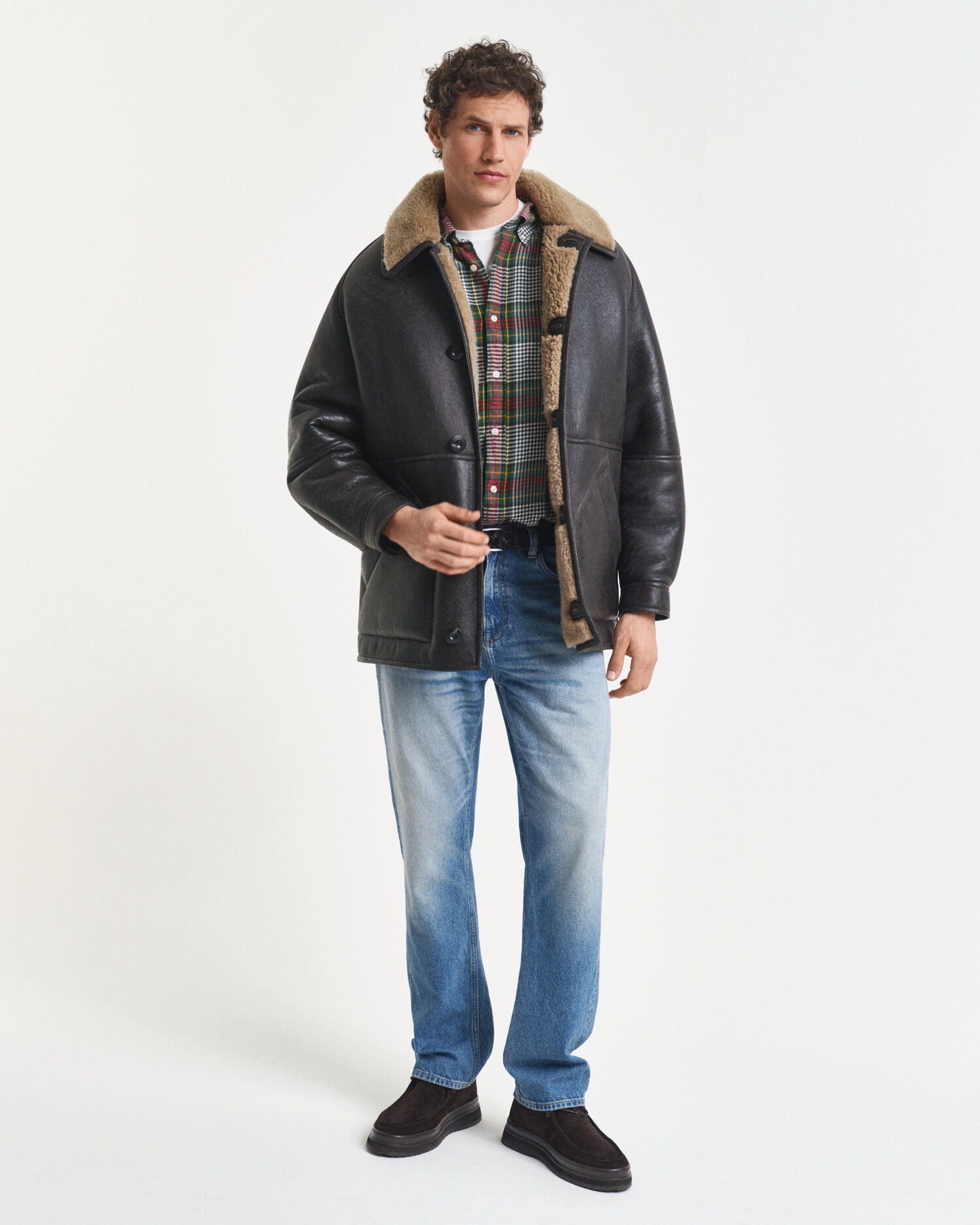 Leichtes Relaxed Fit Twill Hemd mit Karomuster