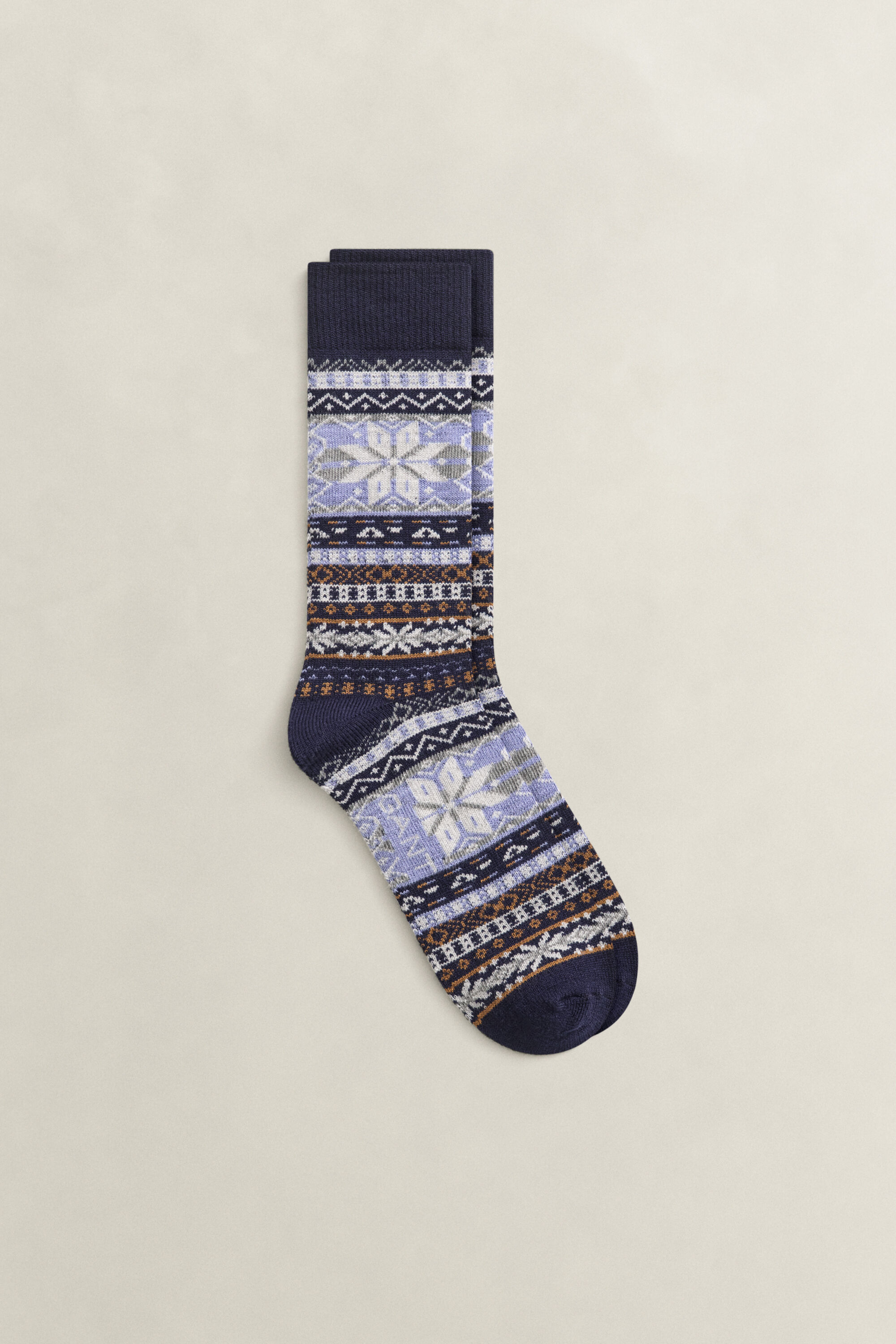 Socken mit Fair-Isle-Muster