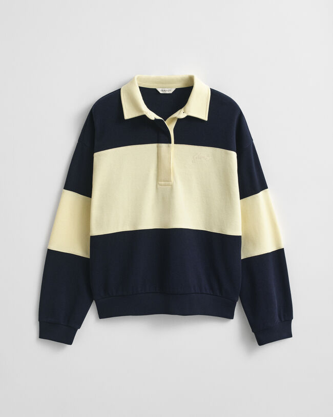 Color Blocked Rugger mit Piqu&eacute;struktur