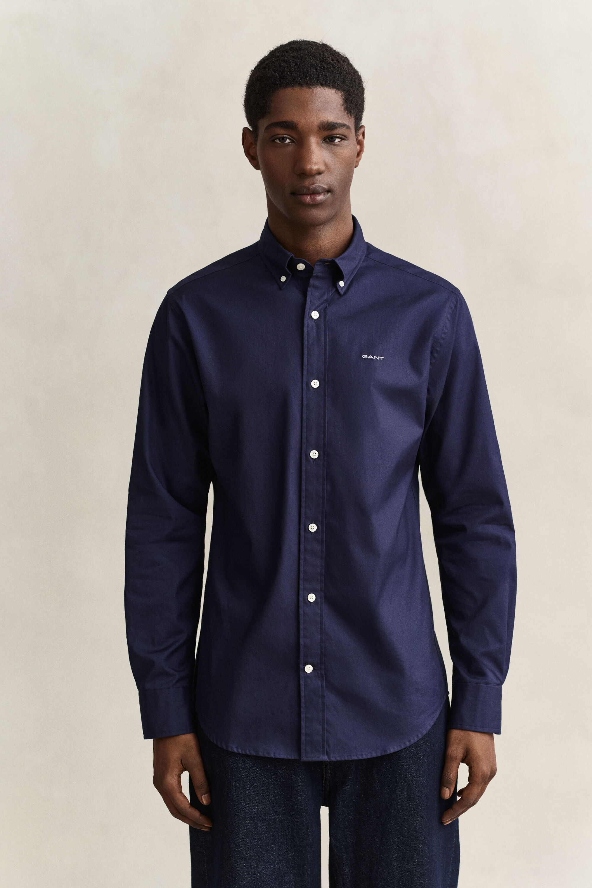 Regular Fit Pinpoint Oxford-Hemd
