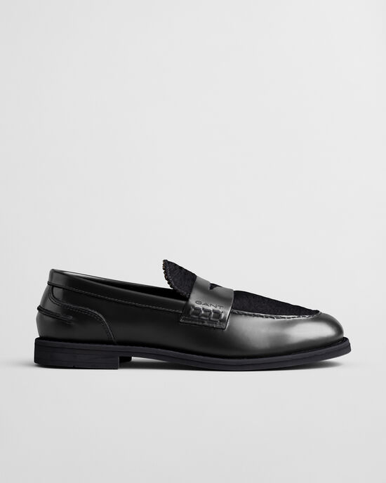 Gracelyn Leder Loafer mit Fell