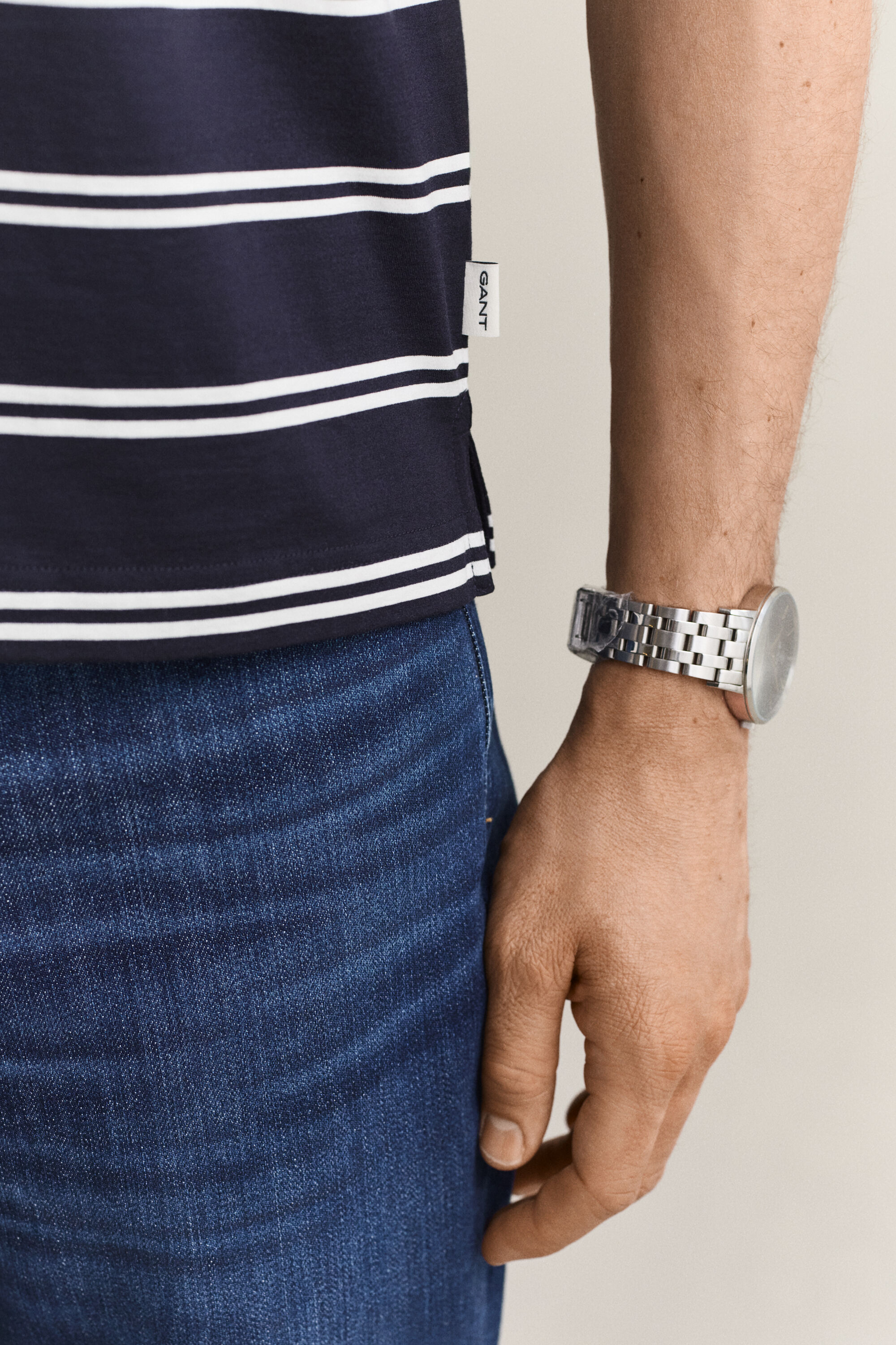 Gestreiftes Poloshirt aus Pima-Baumwolle