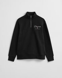 1949 Graphic Sweatshirt mit Rei&szlig;verschlusskragen