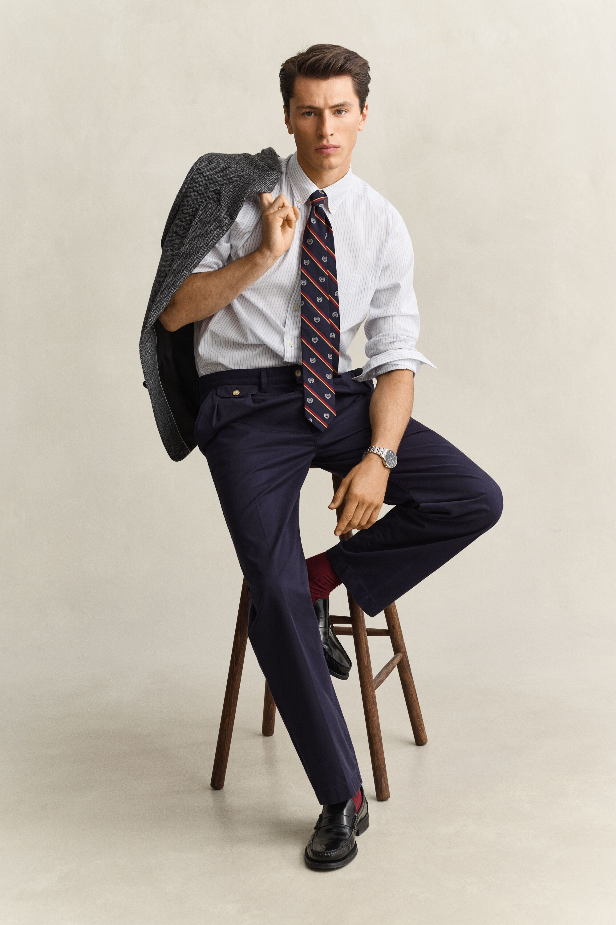 Gant x Yale Oxford-Hemd mit Streifen