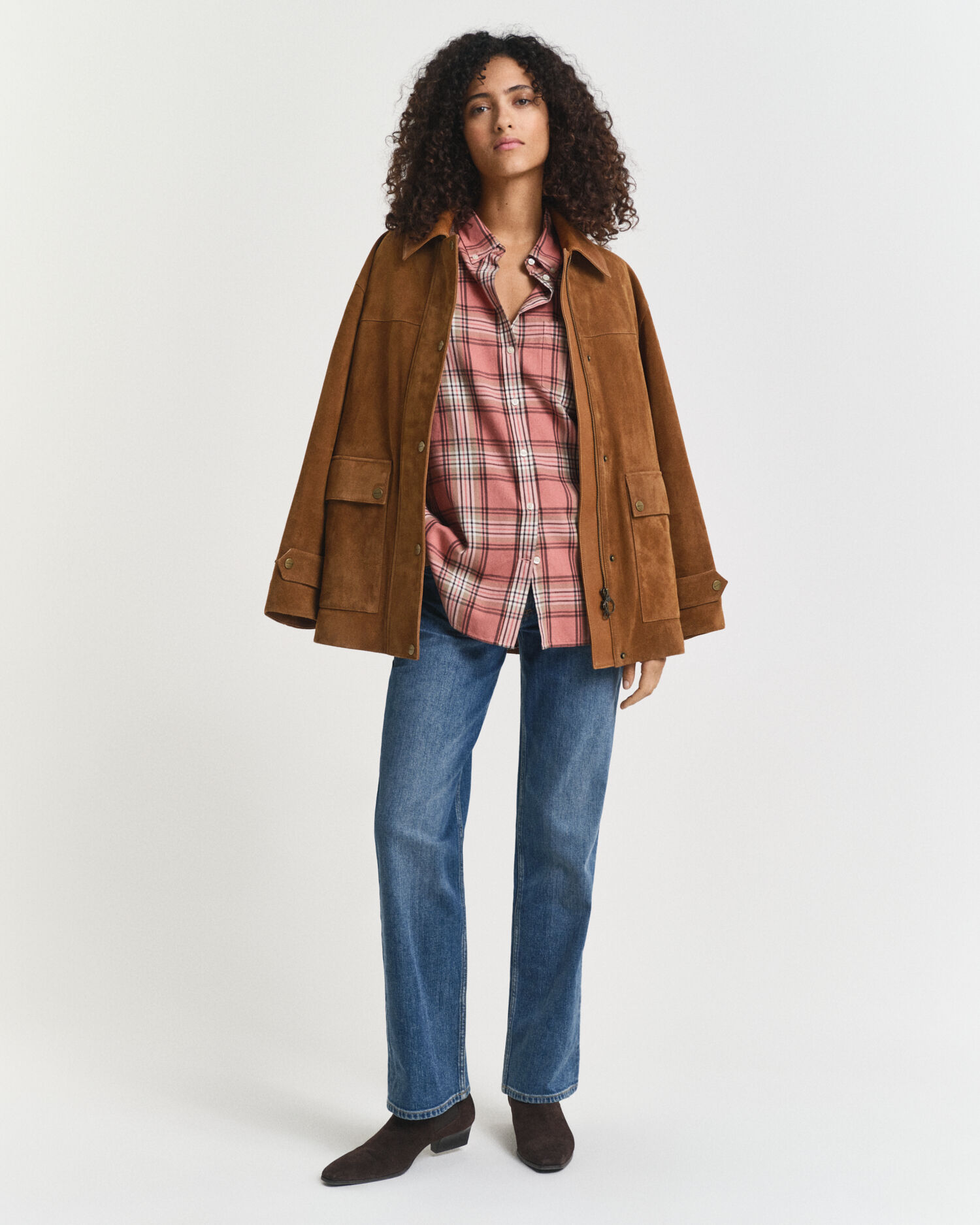 Relaxed Fit Flanellbluse mit Karomuster