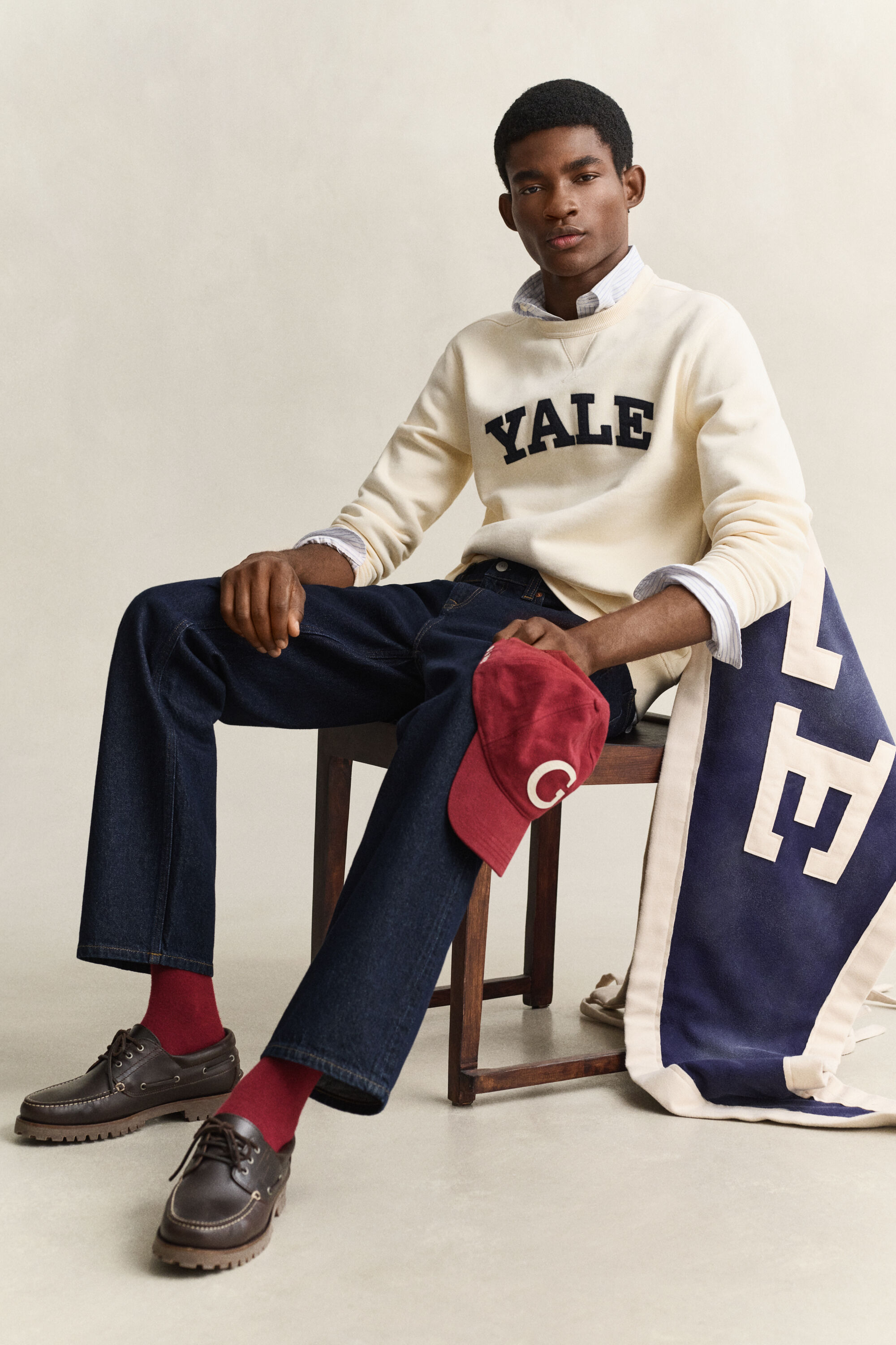 Gant x Yale Rundhals-Sweatshirt