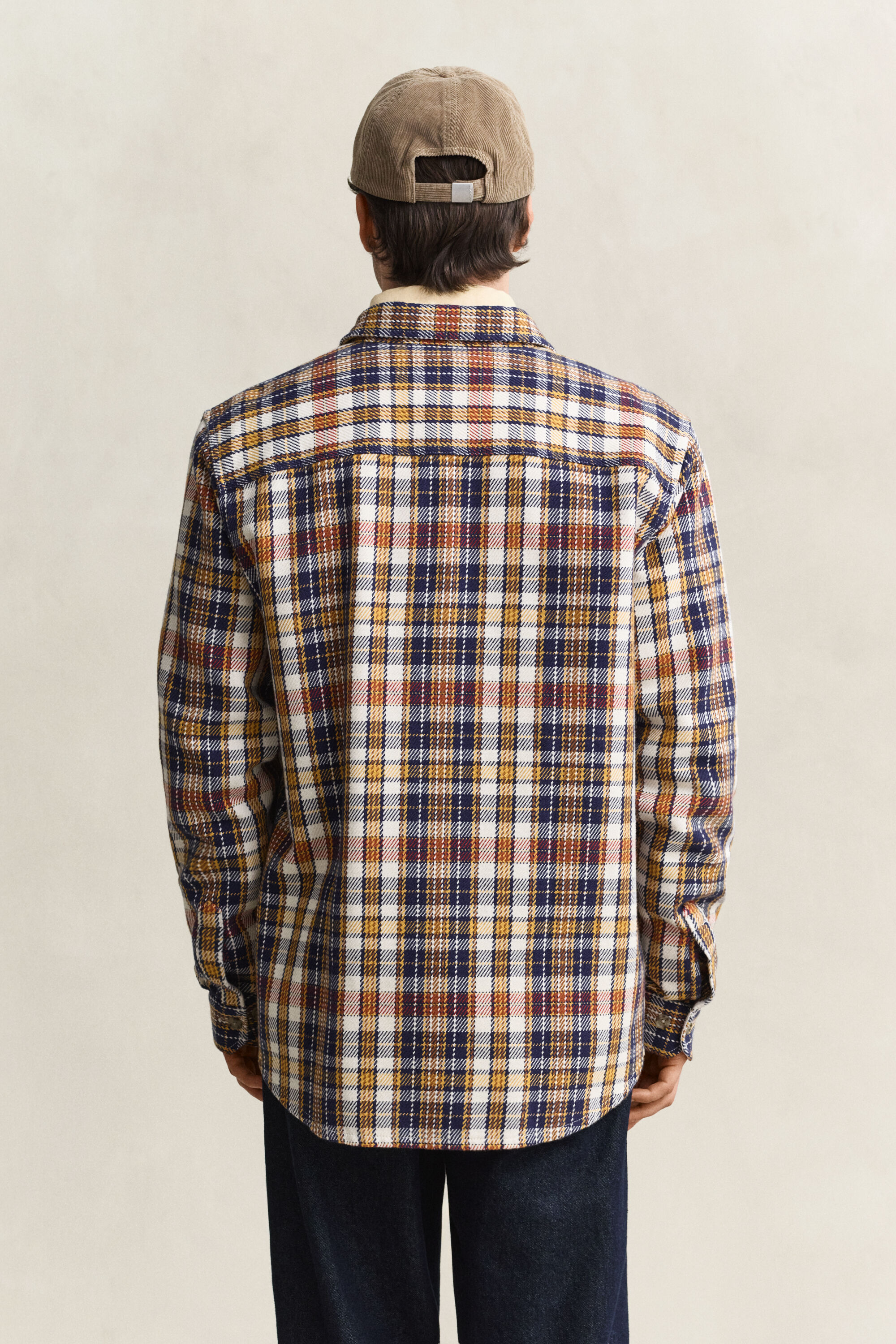 Karierte Hemdjacke aus Twill