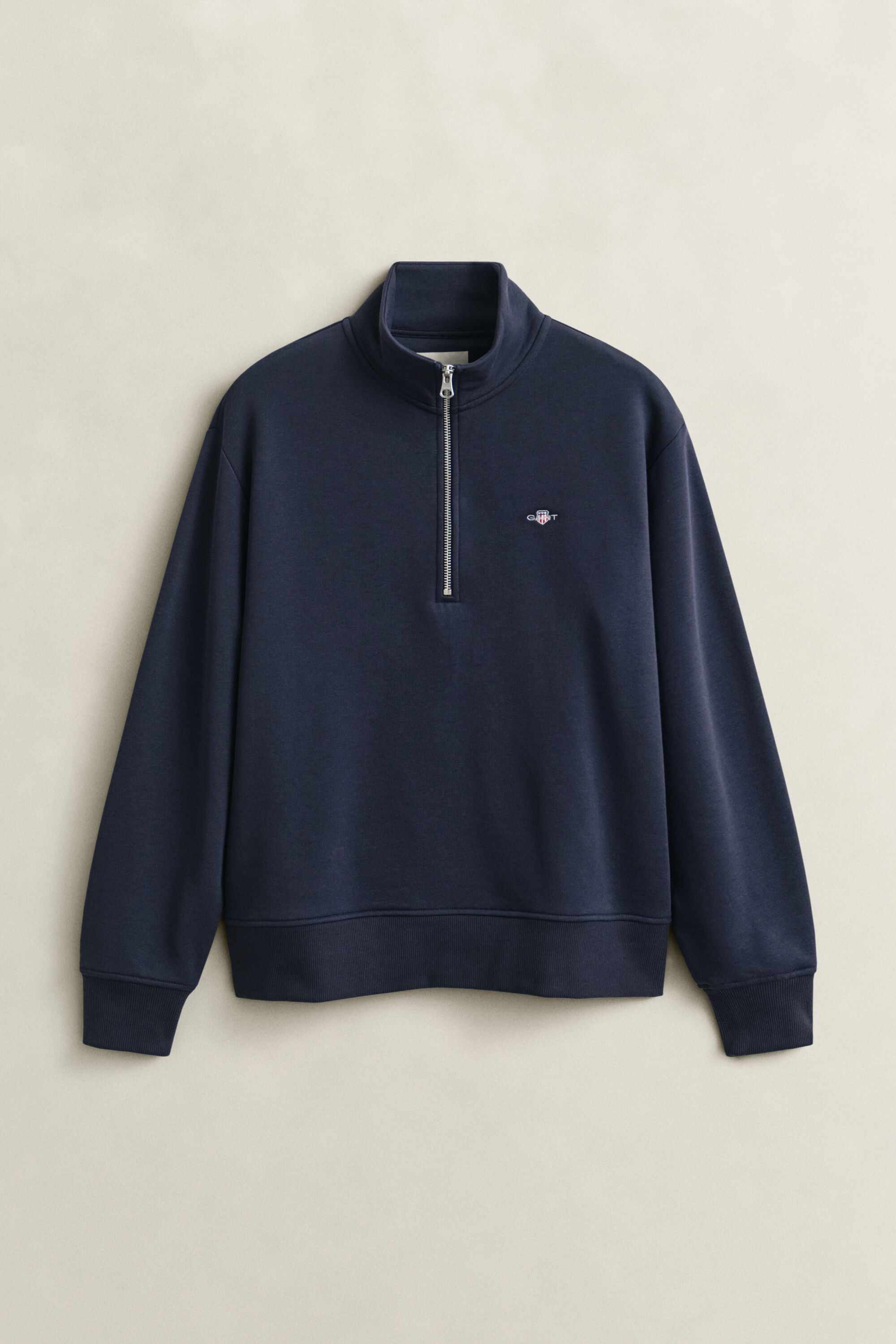Shield Sweatshirt mit Reißverschlusskragen