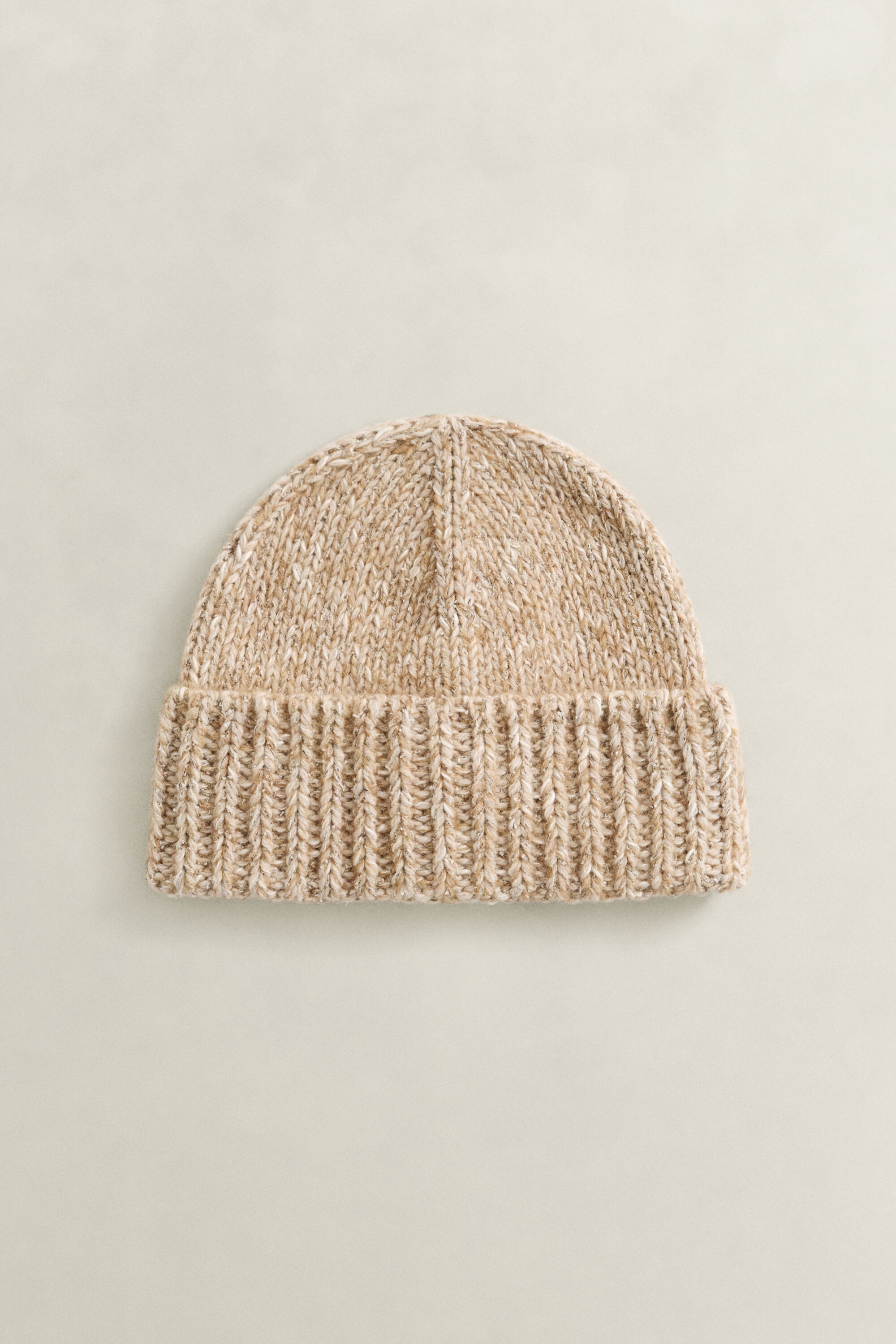Beanie aus Mouliné-Wollgemisch