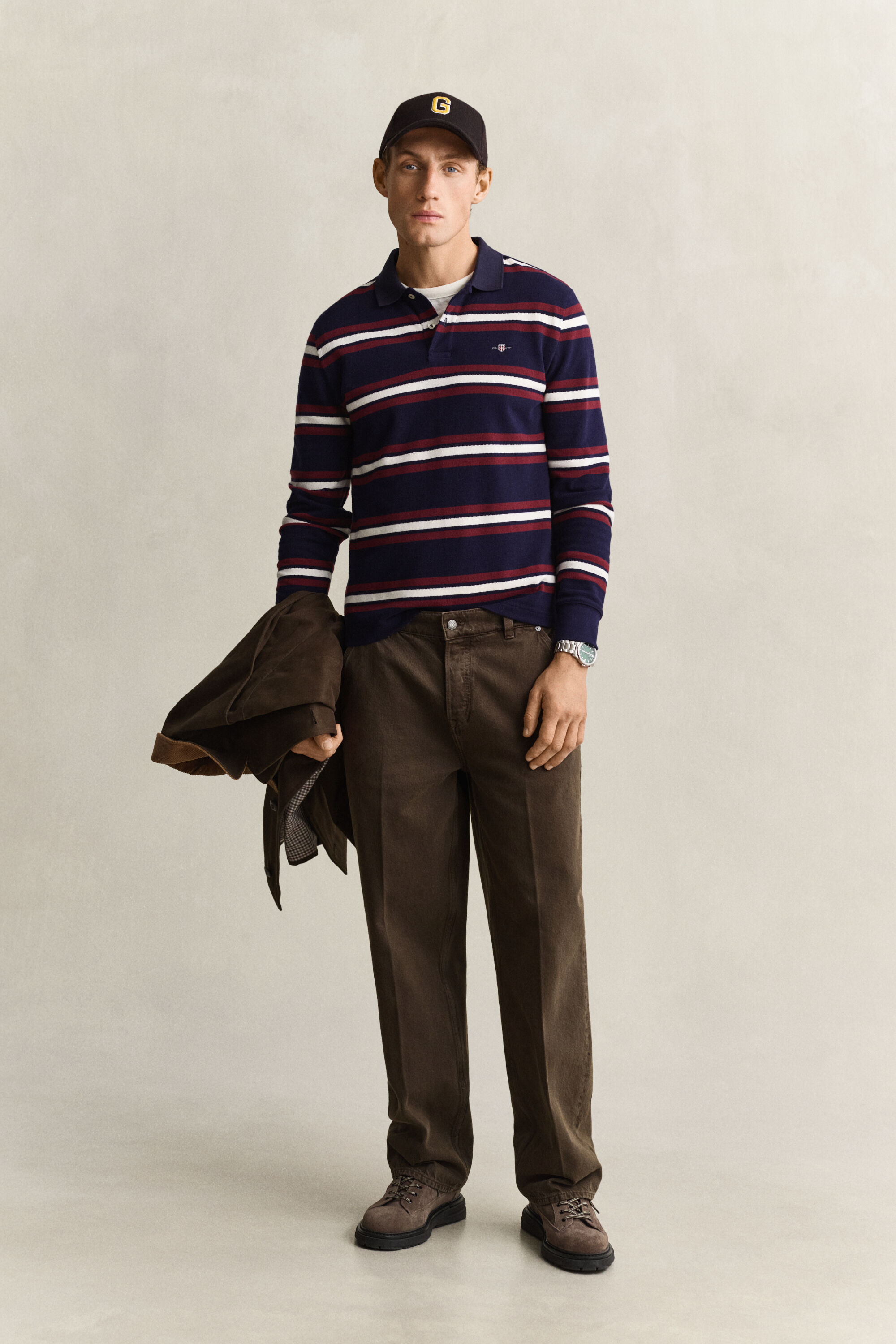 Poloshirt mit Streifen