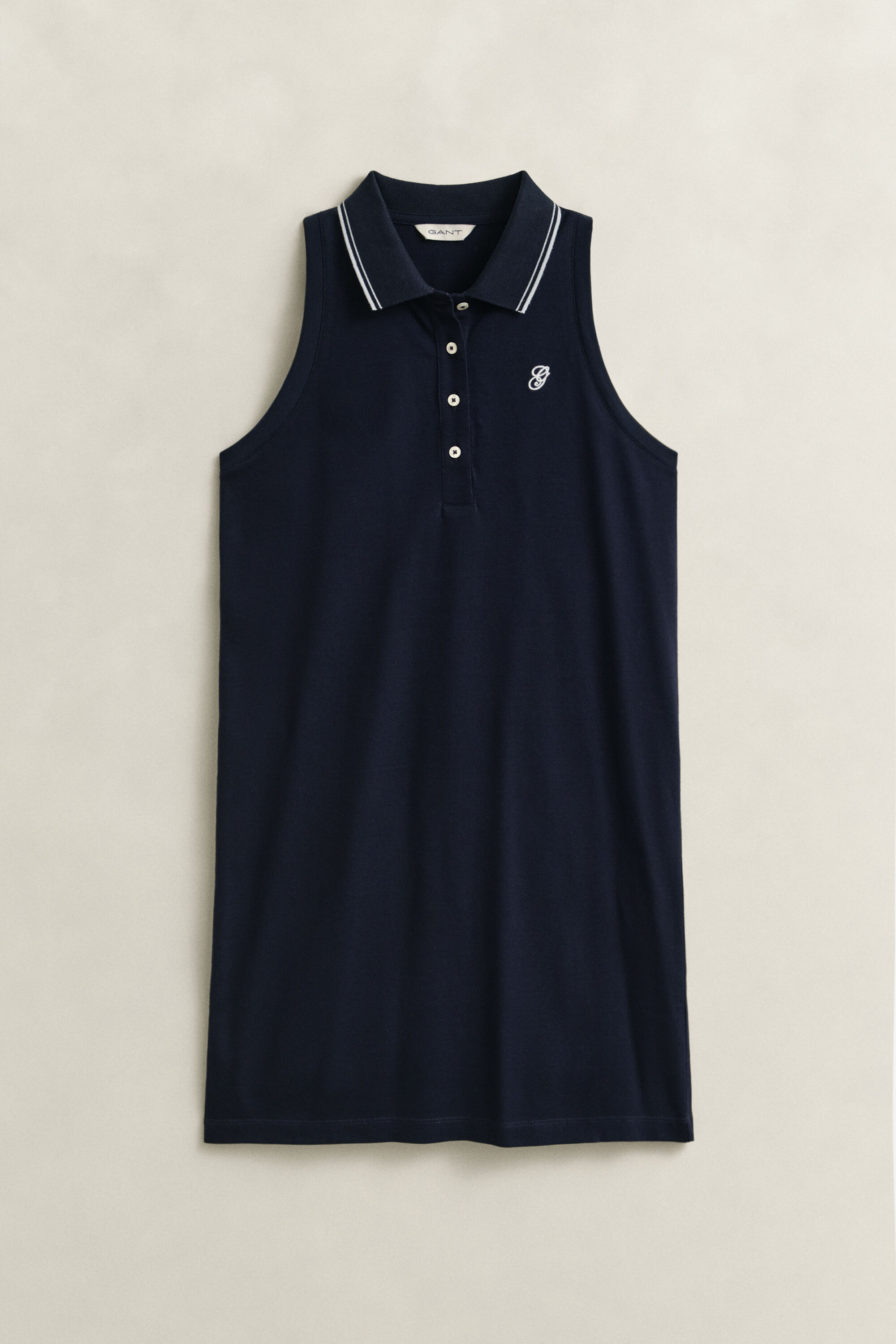 Ärmelloses Piqué-Polokleid