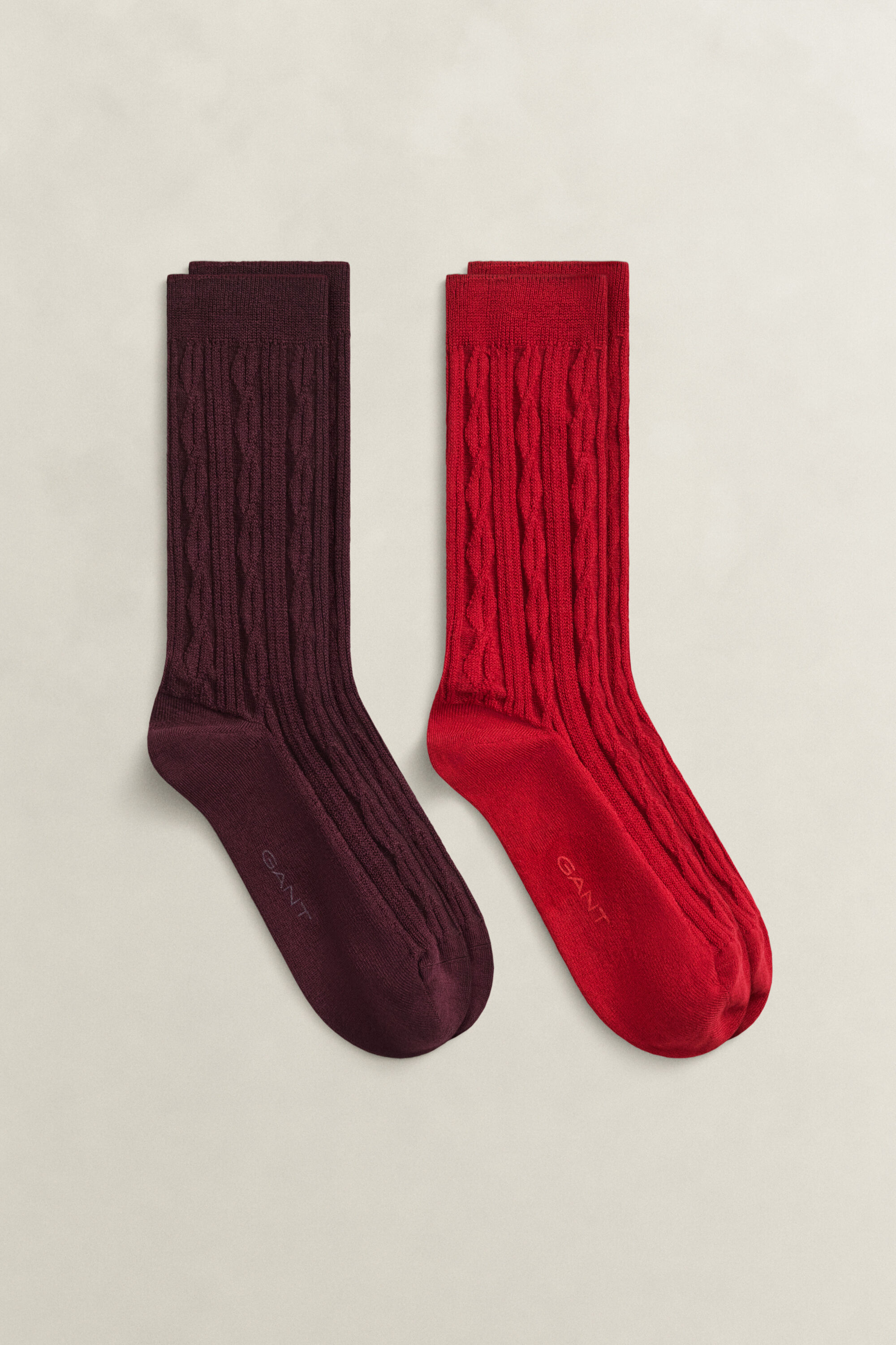 Zweierpack Zopfmustersocken in Geschenkbox
