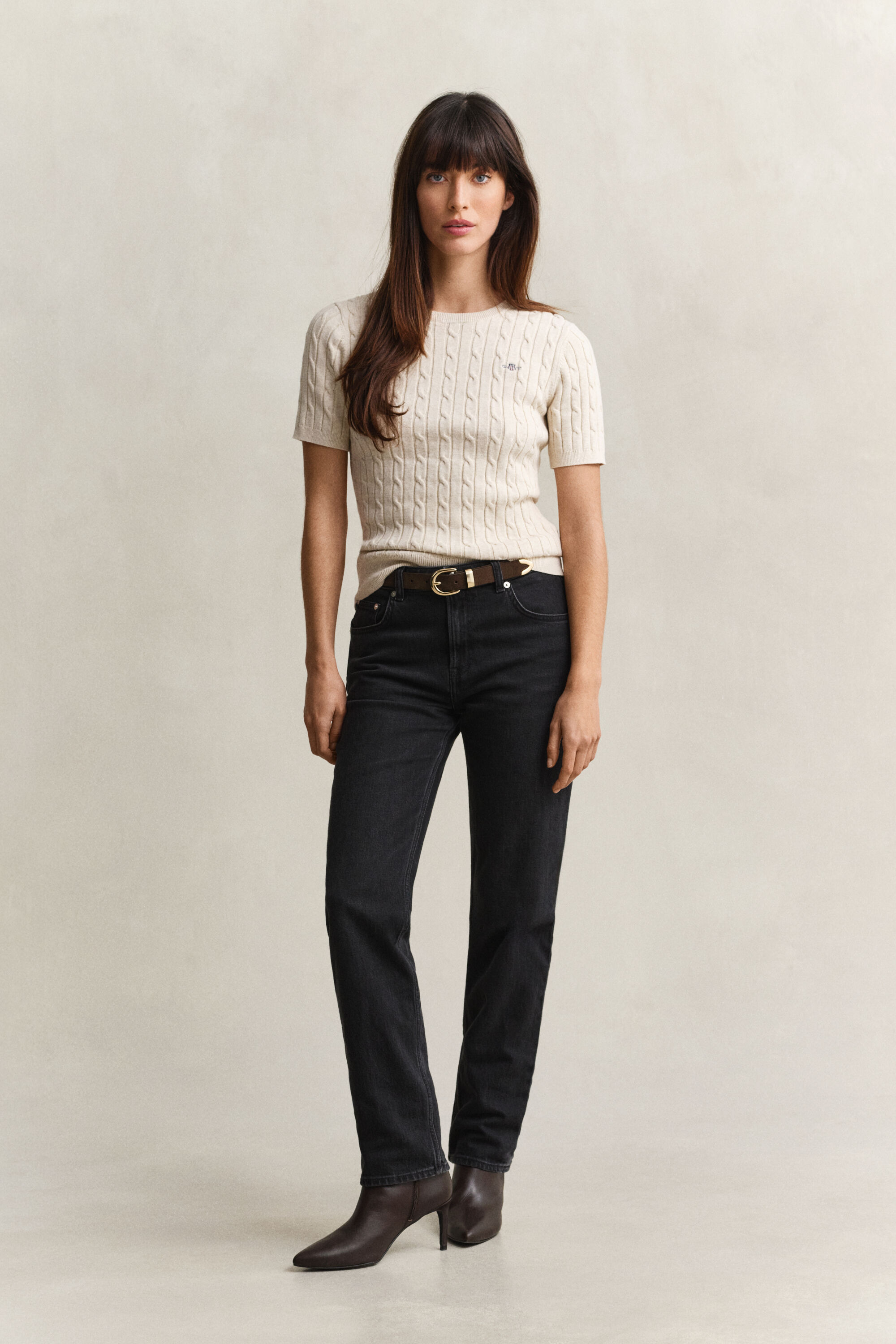 Stretch-Jeans mit geradem Bein