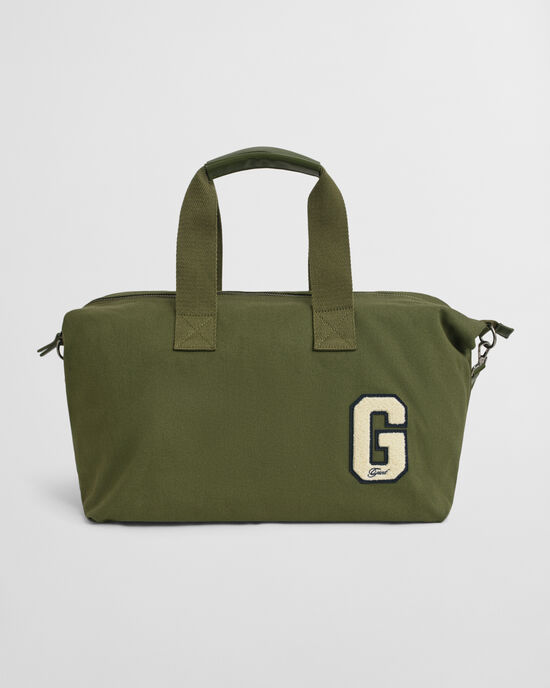 G Badge Duffel Bag aus Baumwollcanvas