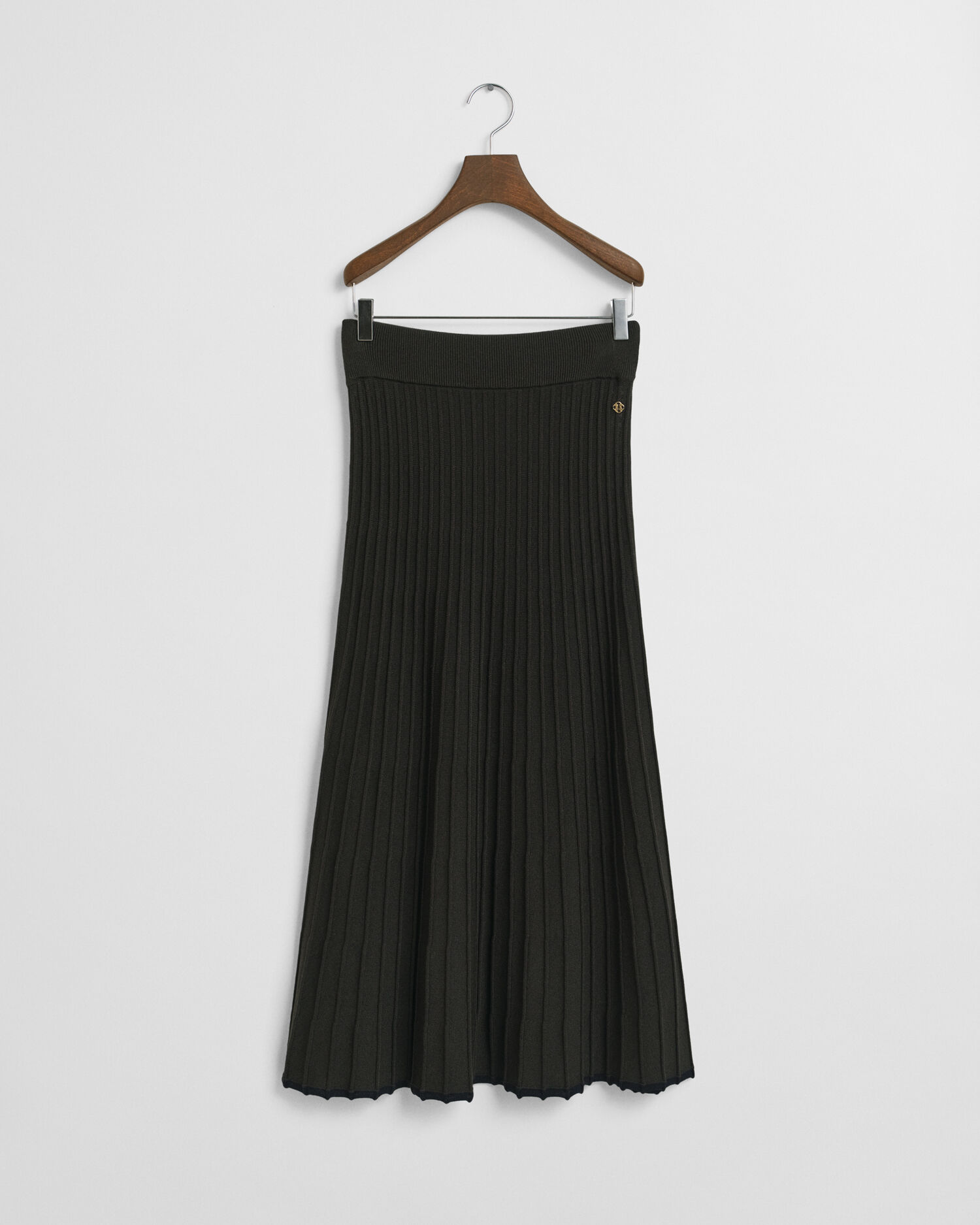 Gerippter Strickrock in Kontrastfarben