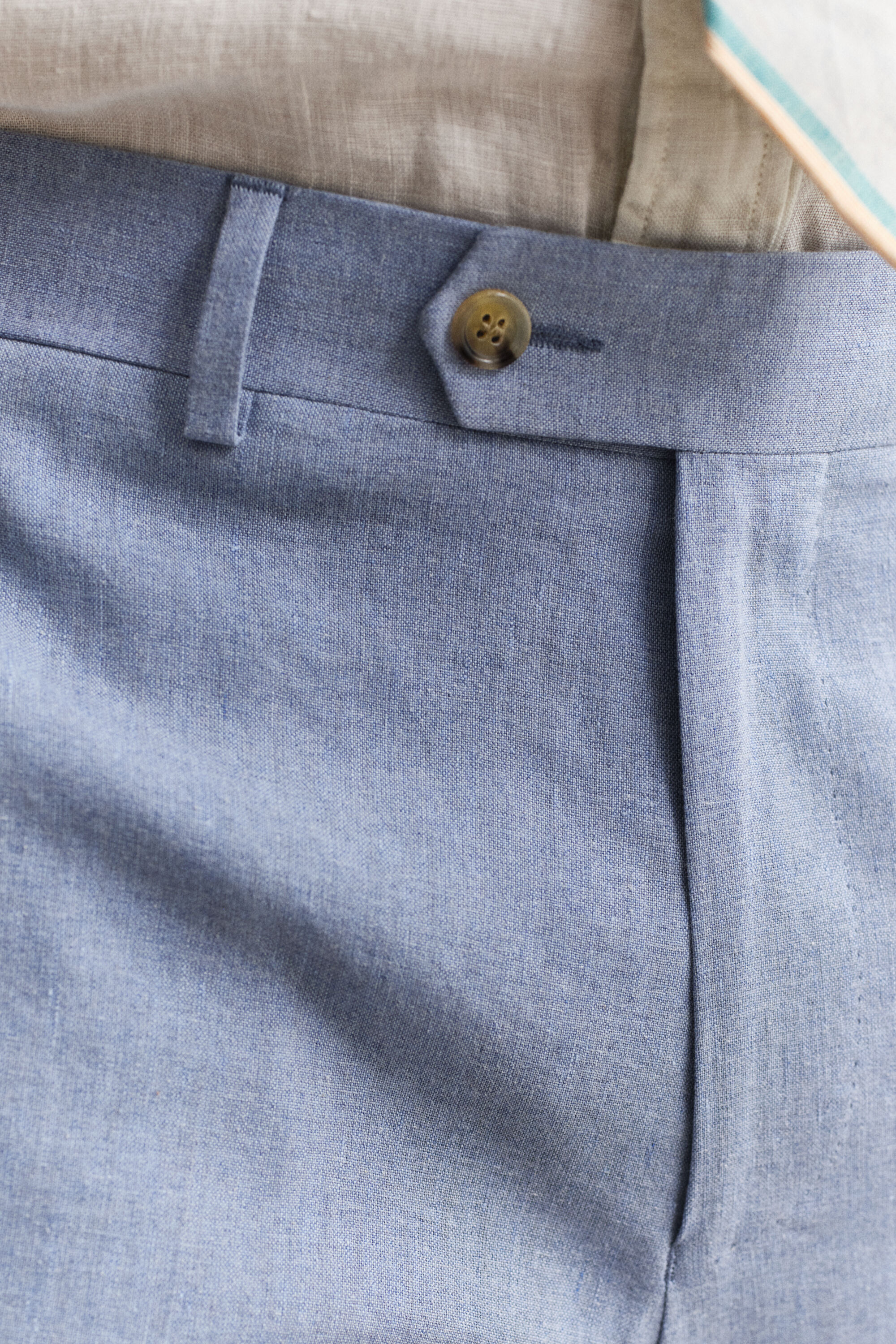 Anzughose aus Leinenmix